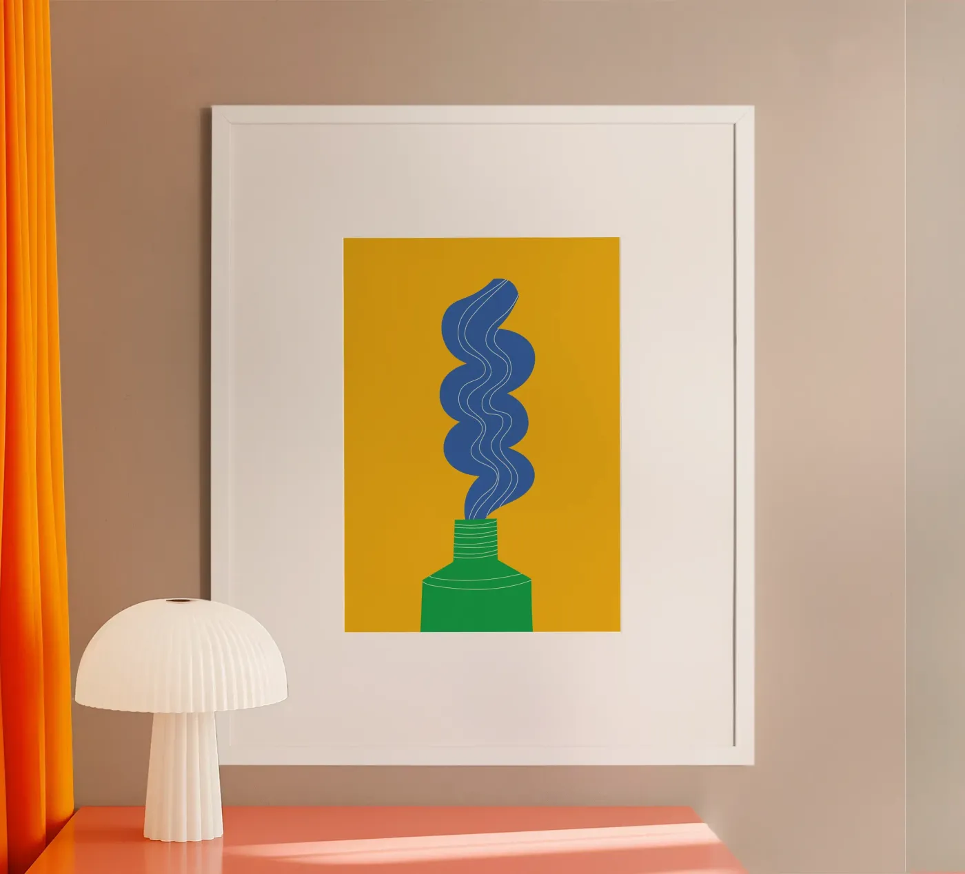 Toothpaste Funky Poster von Studio Fun Boy