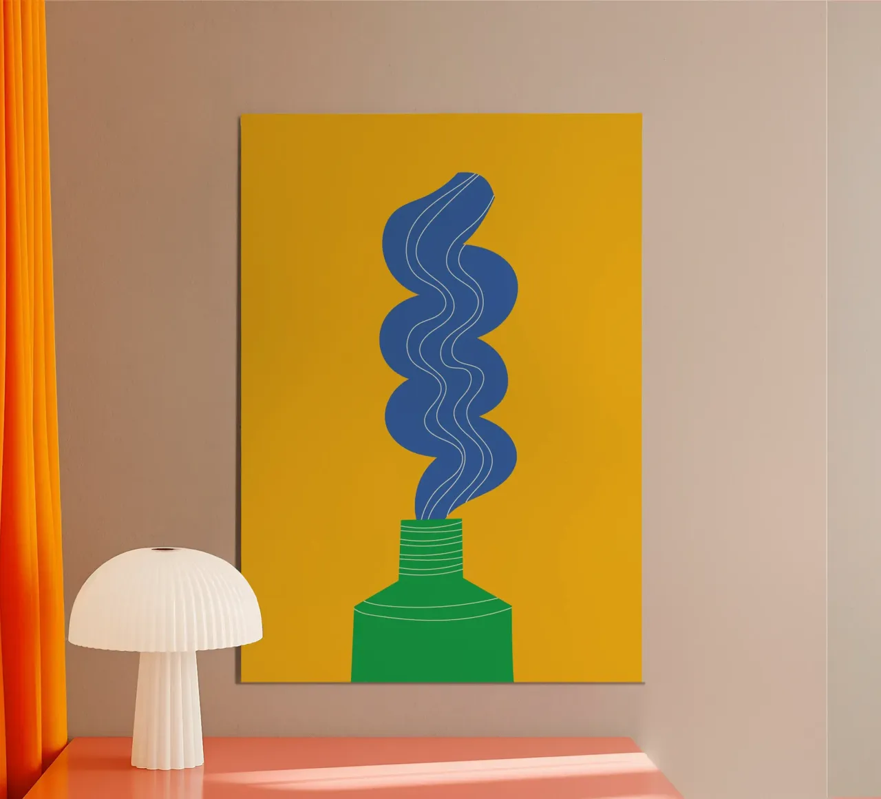 Toothpaste Funky Poster von Studio Fun Boy