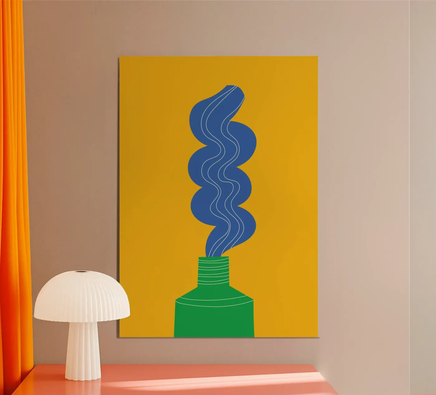 Toothpaste Funky poster de Studio Fun Boy