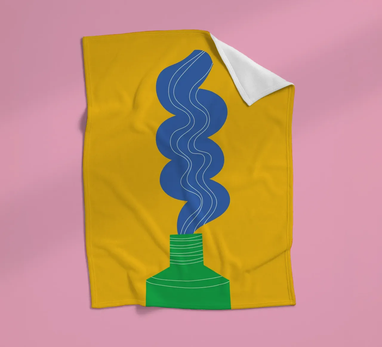 Toothpaste Funky Fleecedecke von Studio Fun Boy