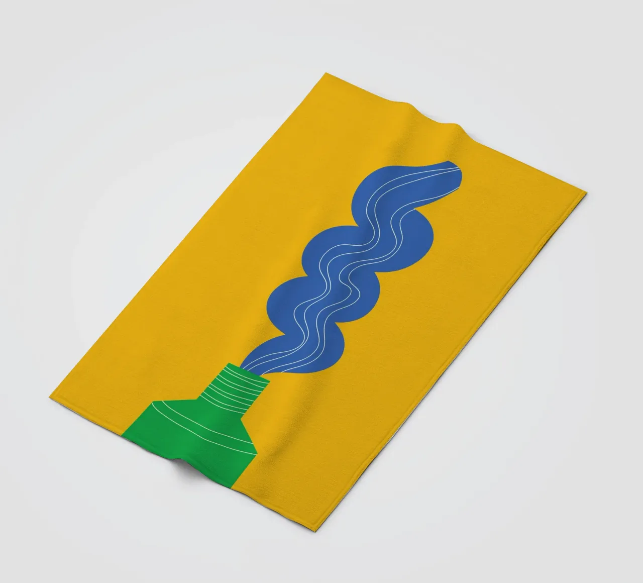 Toothpaste Funky Fleecedecke von Studio Fun Boy