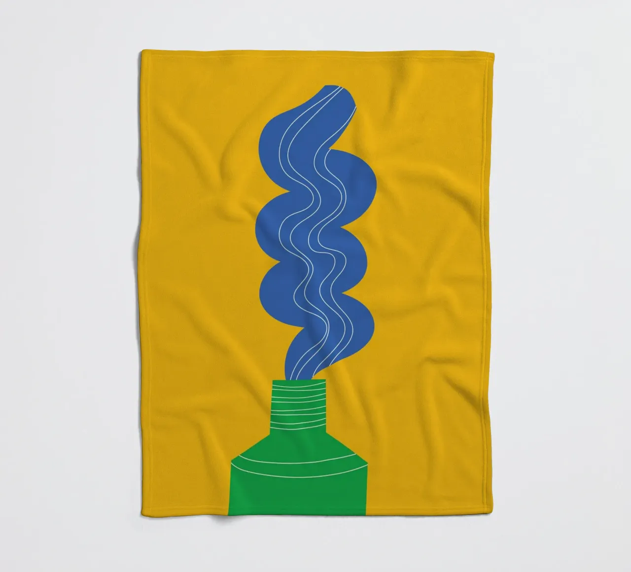 Toothpaste Funky Fleecedecke von Studio Fun Boy