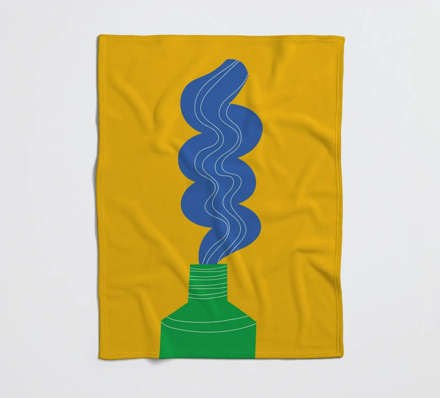 Toothpaste Funky Fleecedecke von Studio Fun Boy