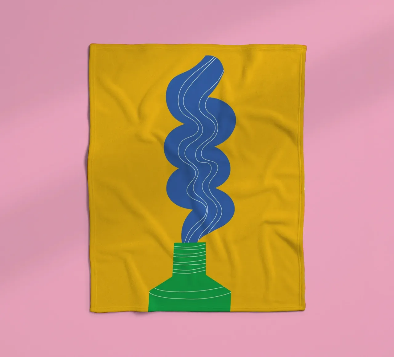 Toothpaste Funky Fleecedecke von Studio Fun Boy