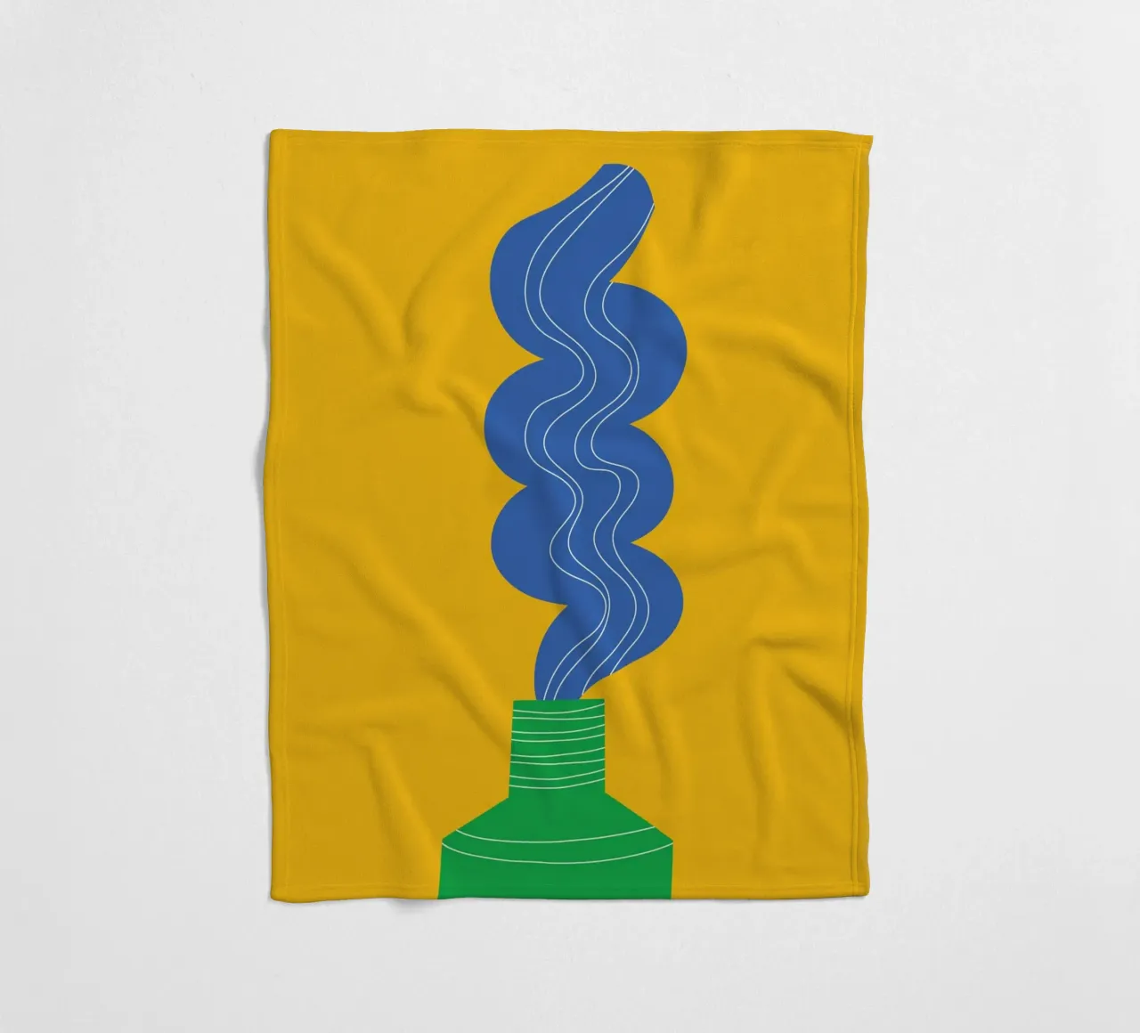 Toothpaste Funky Fleecedecke von Studio Fun Boy