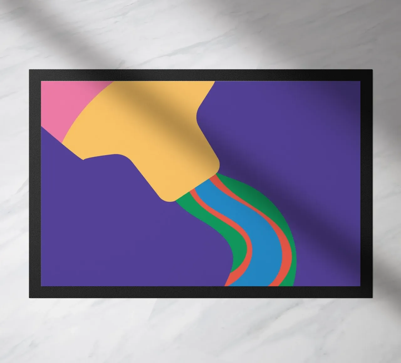 Toothpaste Bold Super doormat by Studio Fun Boy