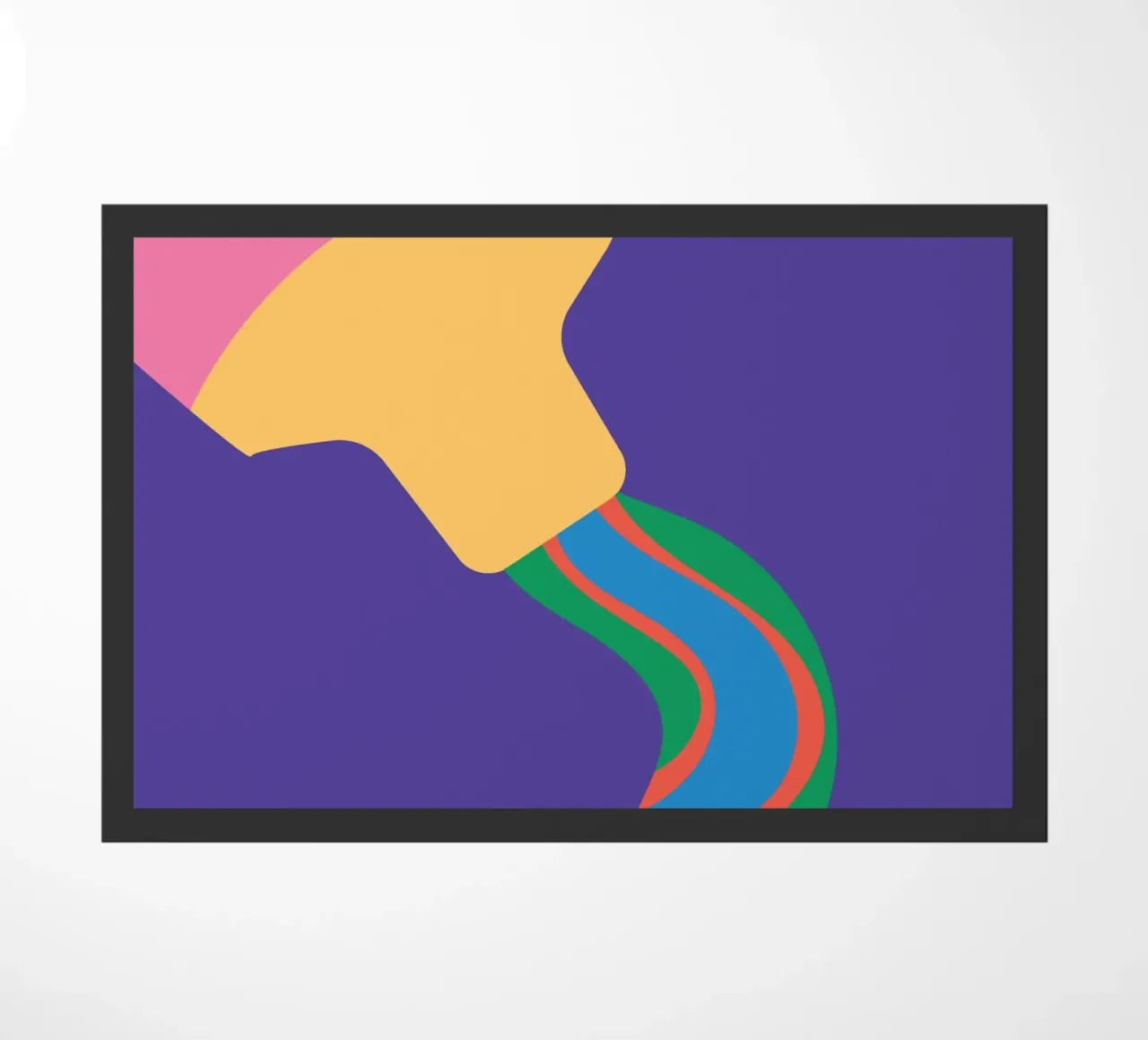 Toothpaste Bold Super doormat by Studio Fun Boy