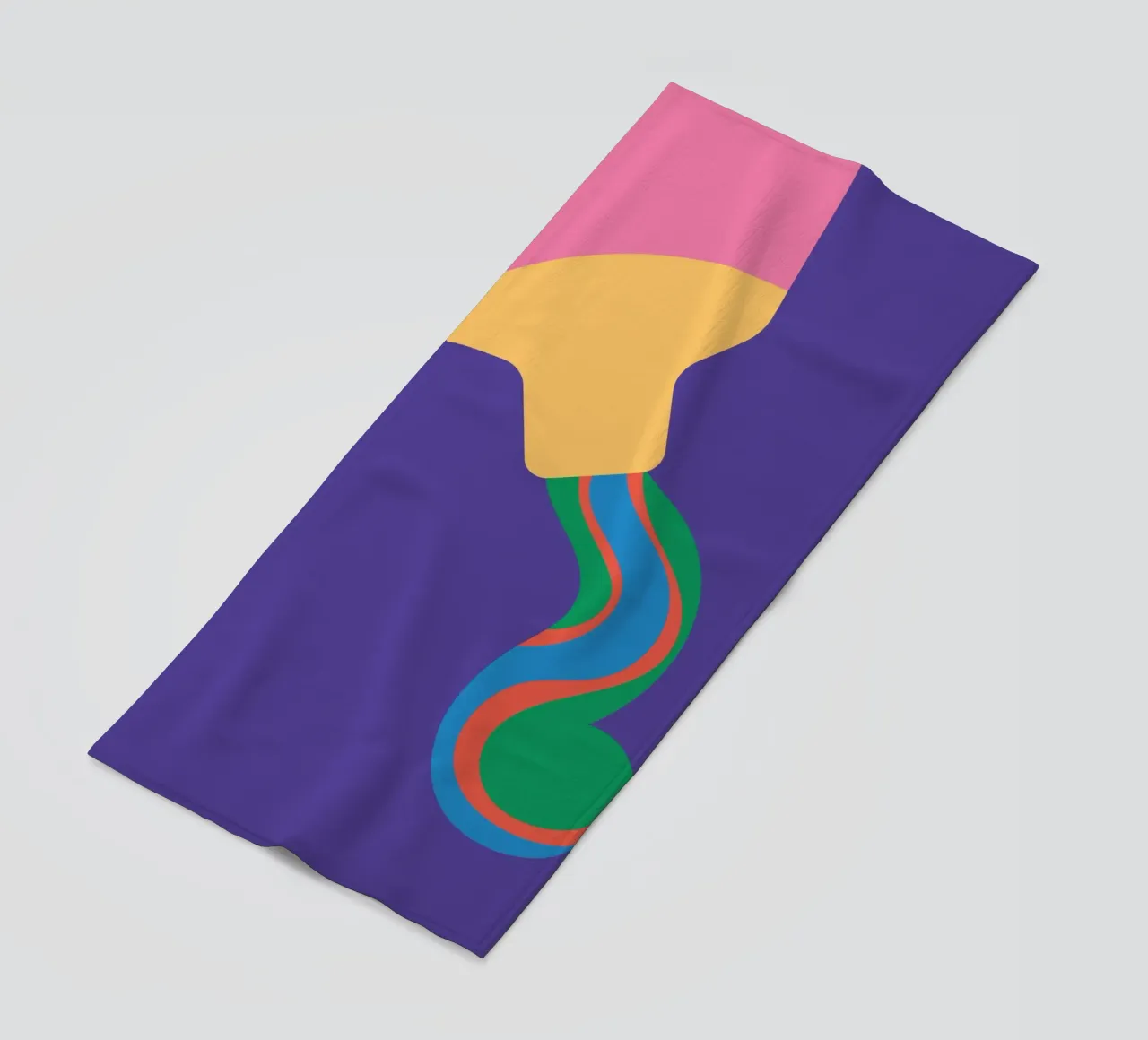 Tandpasta Vet Super strandhanddoek van Studio Fun Boy