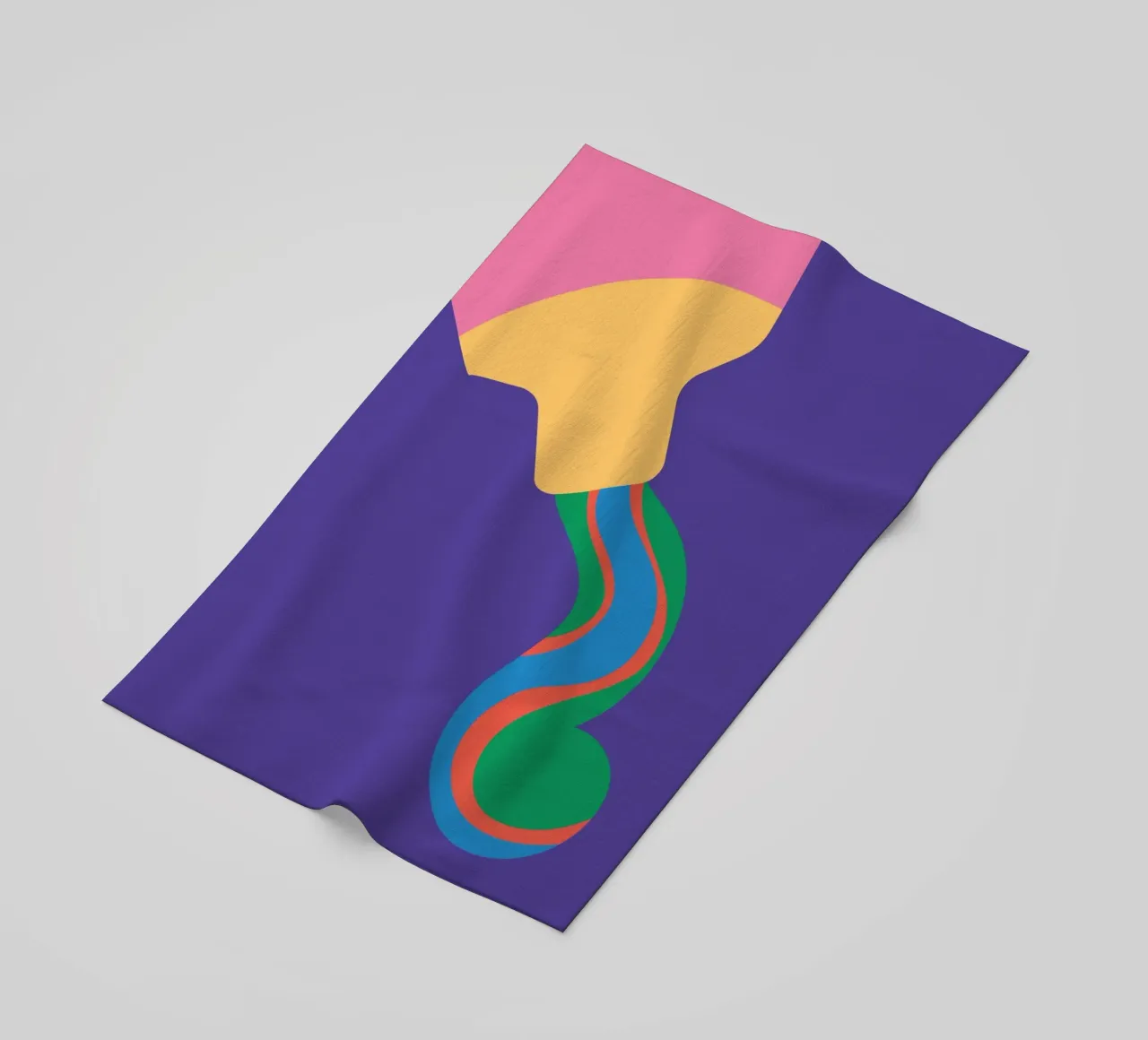 Tandpasta Vet Super strandhanddoek van Studio Fun Boy