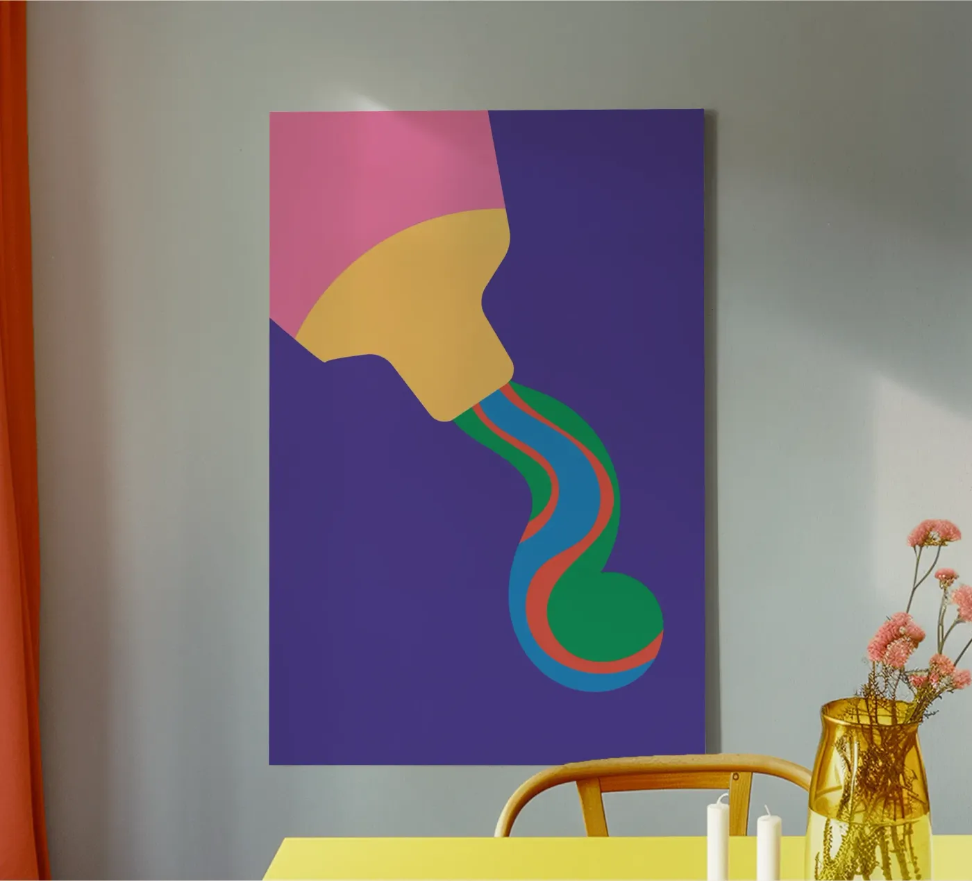 Tandpasta Vet Super canvas van Studio Fun Boy