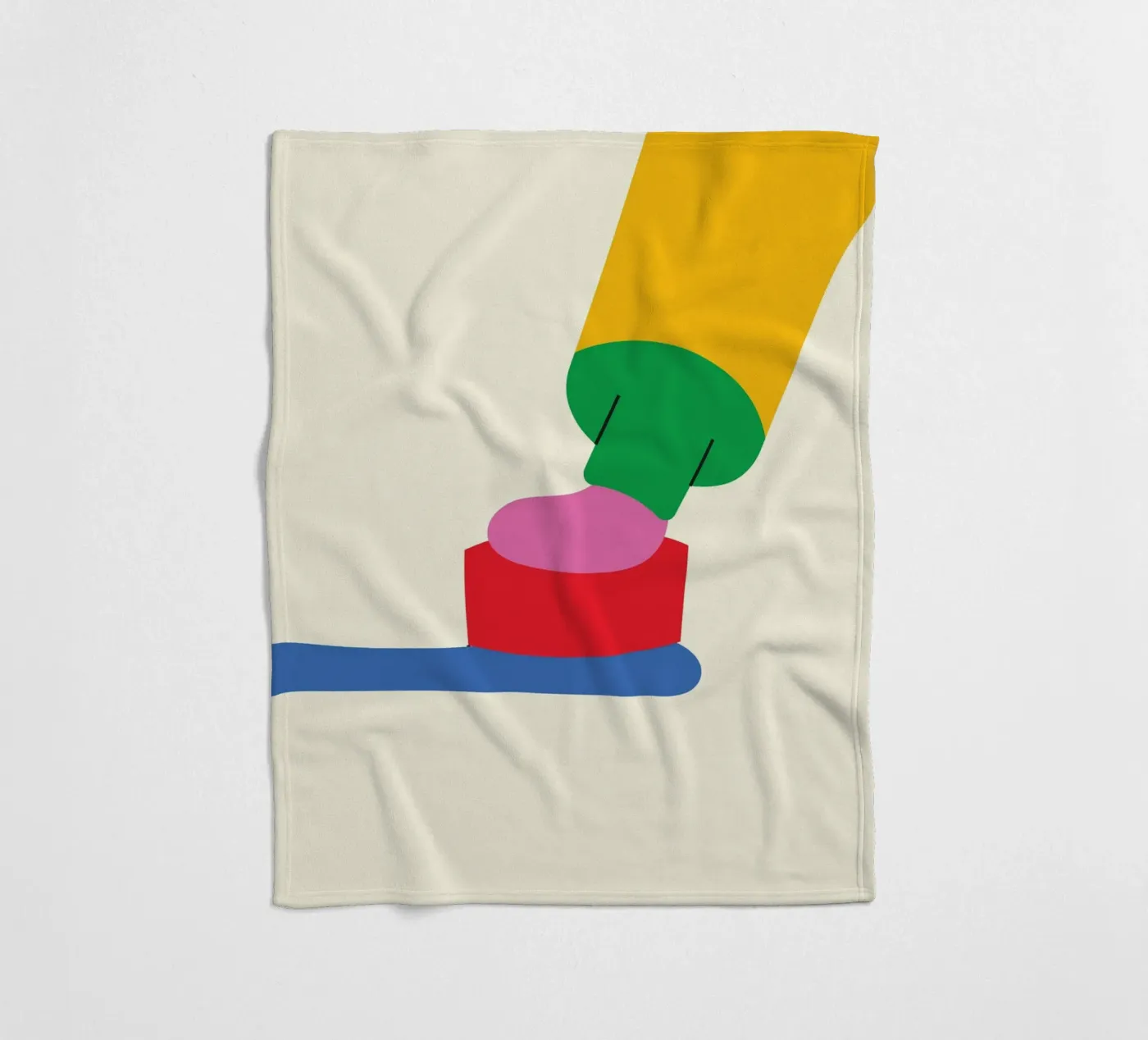 Bold Zahnpasta Niedlich Fleecedecke von Studio Fun Boy