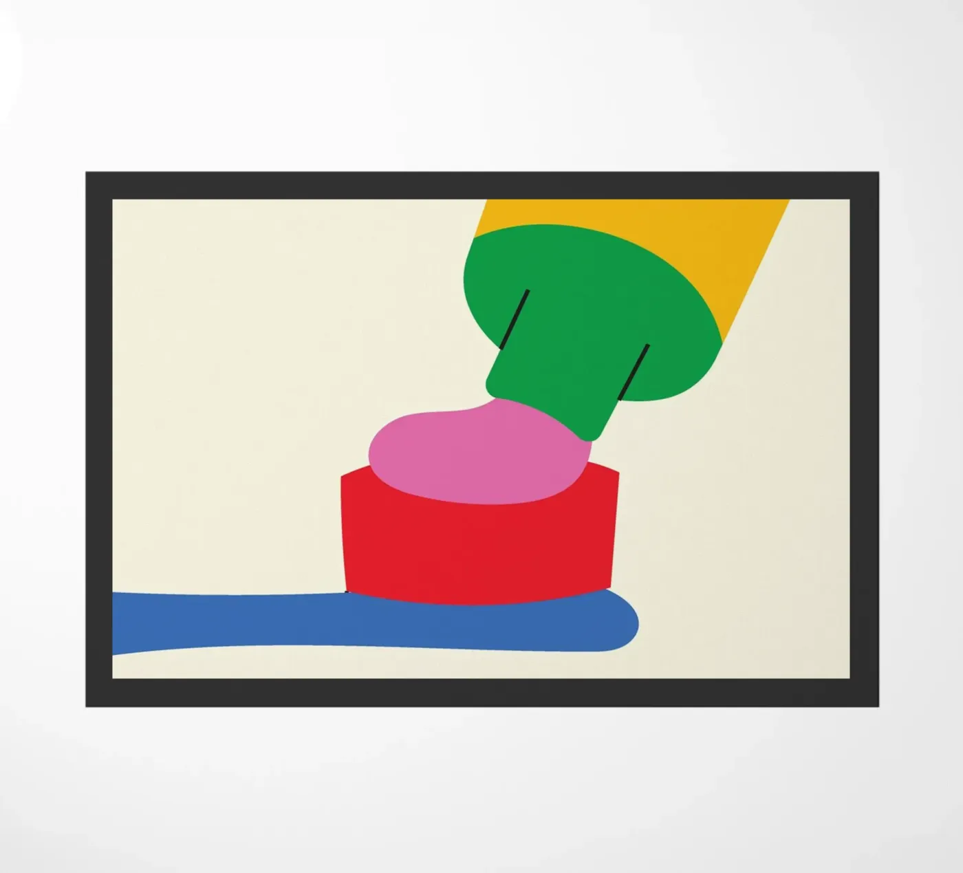 Bold Toothpaste Cute Fußmatte von Studio Fun Boy