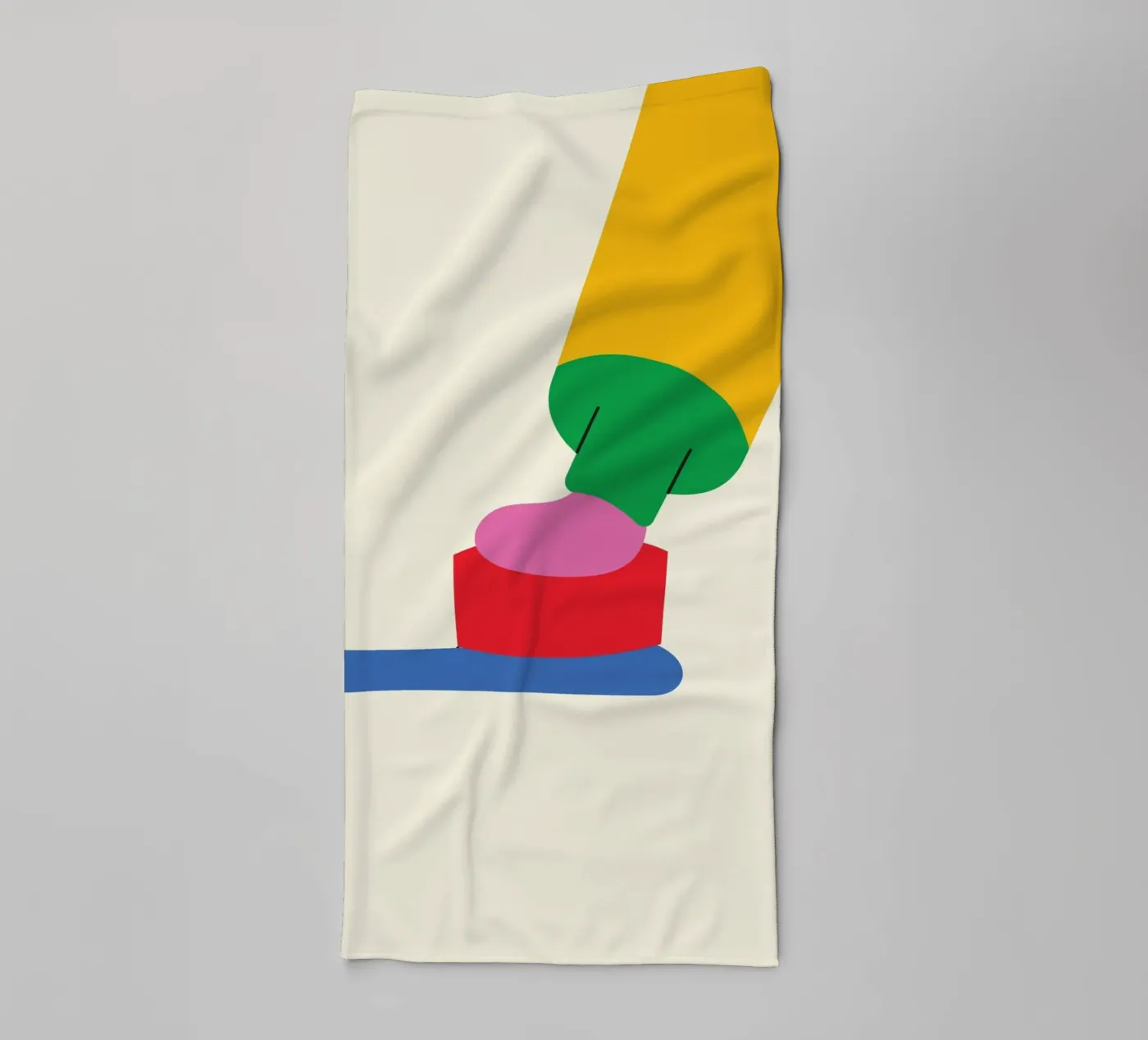 Schattige tandpasta badhanddoek van Studio Fun Boy