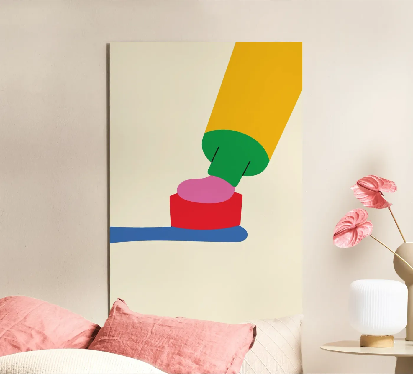 Dentifricio Bold Carino pannello forex da Studio Fun Boy