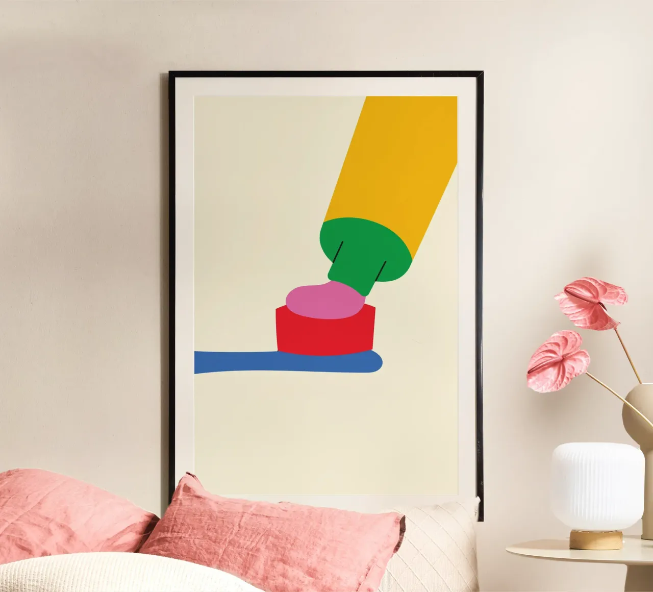Bold Toothpaste Cute poster by Studio Fun Boy