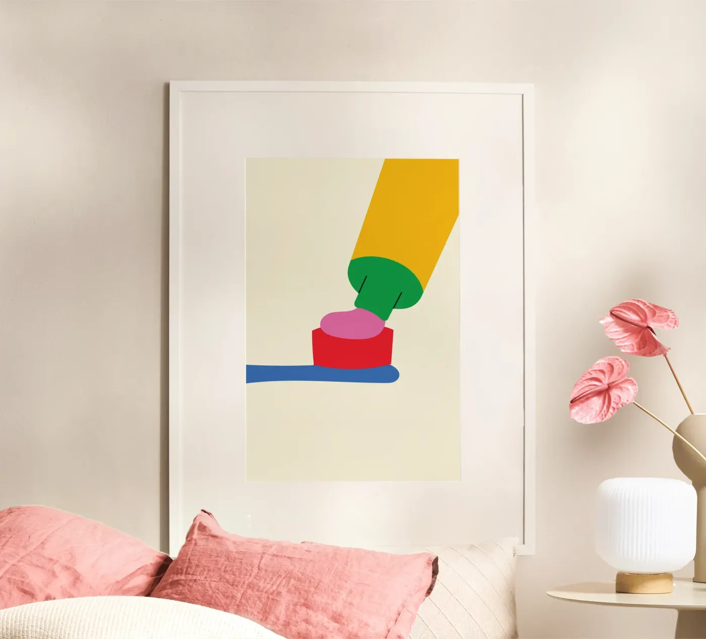 Bold Toothpaste Cute poster by Studio Fun Boy