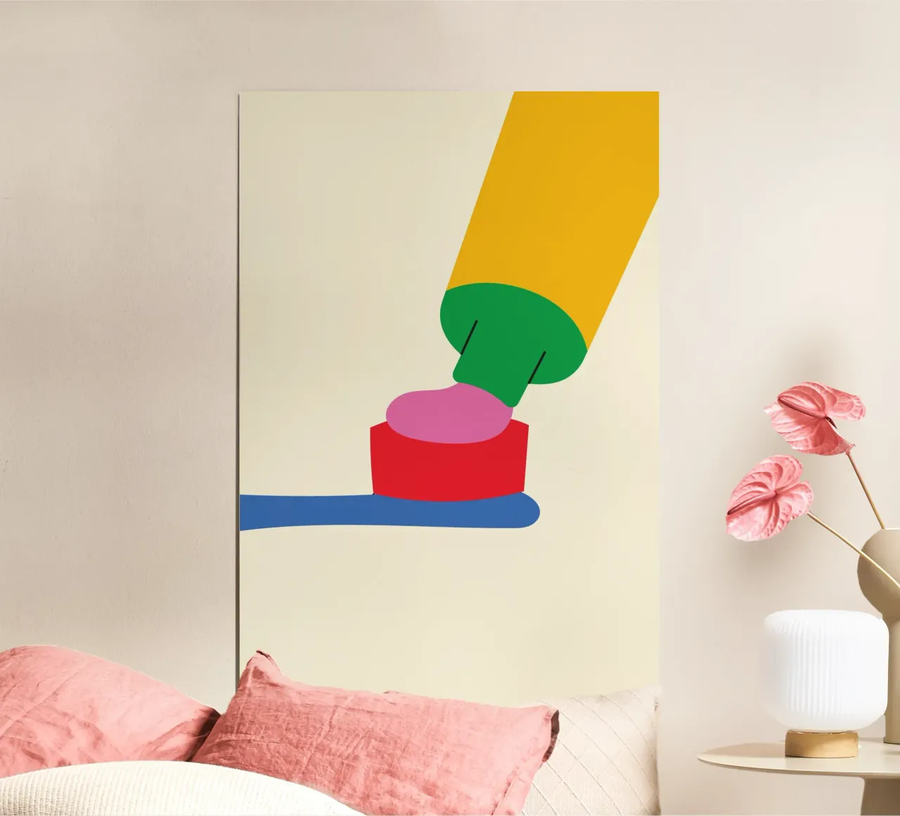 Bold Toothpaste Cute poster by Studio Fun Boy