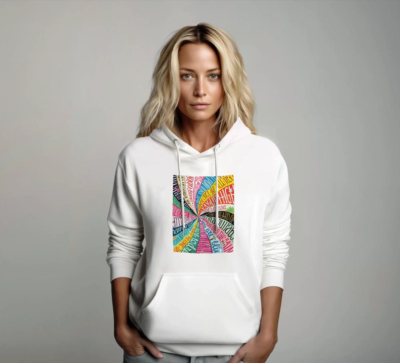 Over the Rainbow - Draw Me A Song Project sweat à capuche de Nour Tohme