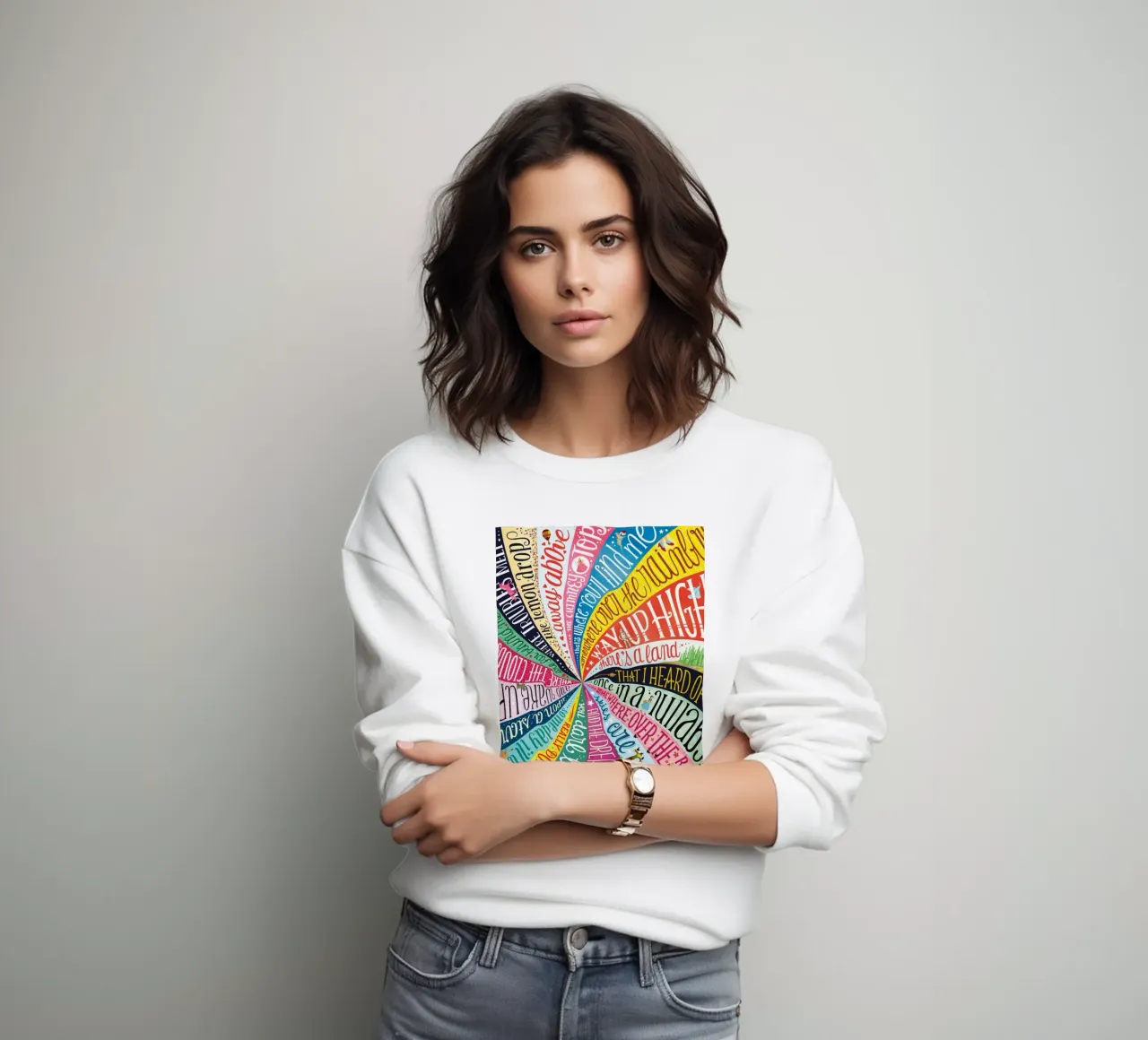 Over the Rainbow - Draw Me A Song Project Sweatshirt von Nour Tohme