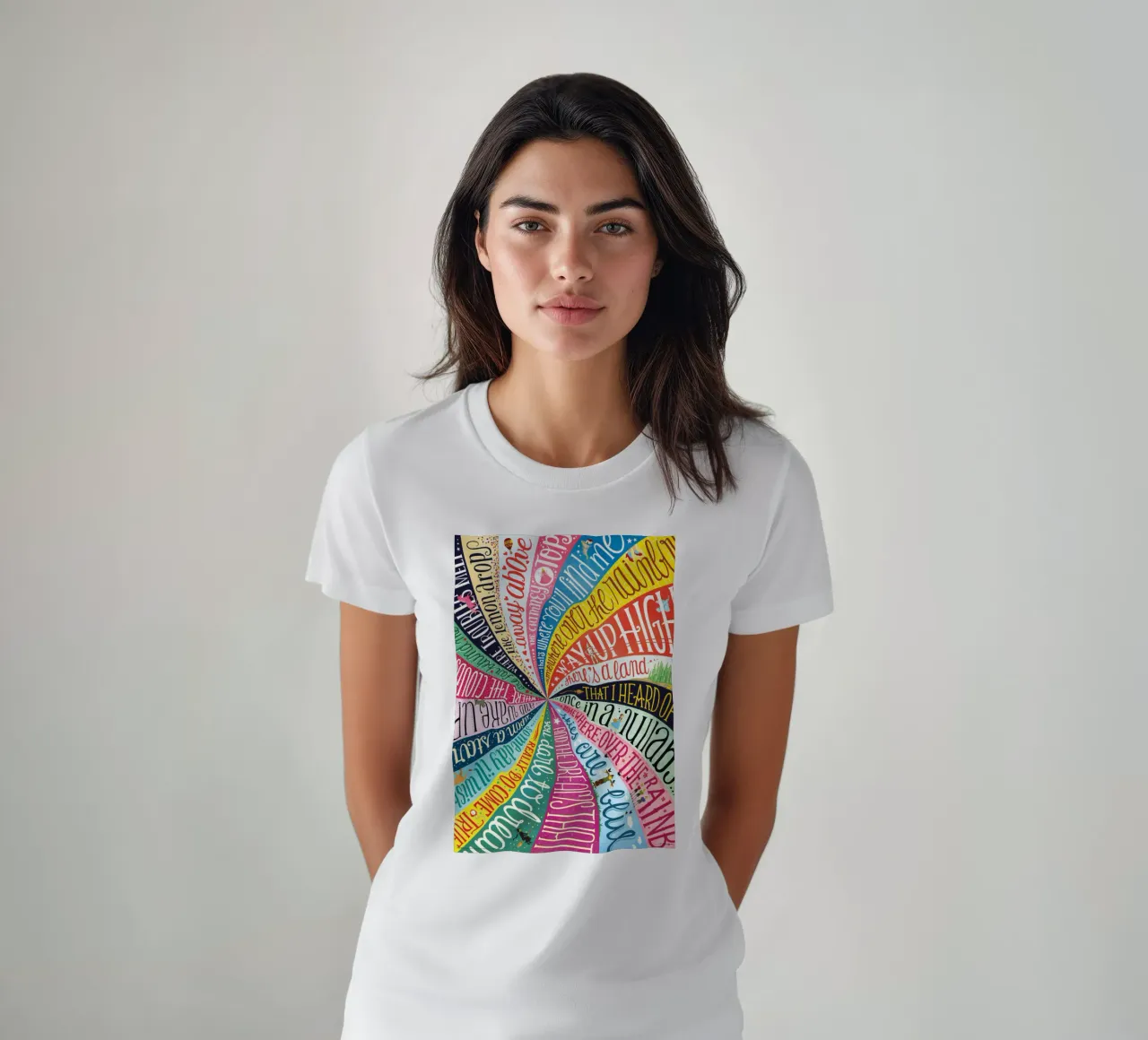 Over the Rainbow - Draw Me A Song Project t-shirt da Nour Tohme