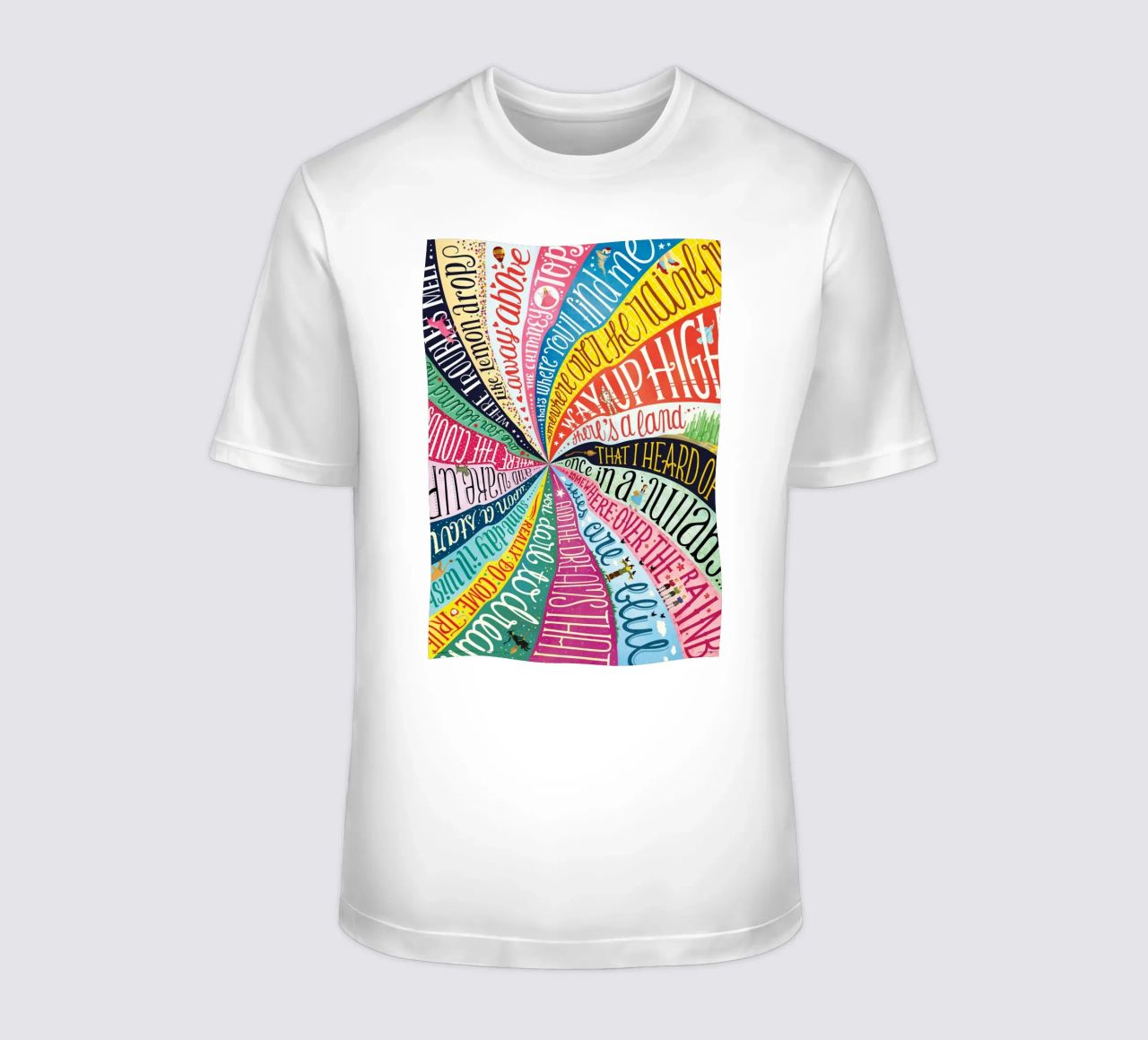 Over the Rainbow - Draw Me A Song Project t-shirt by Nour Tohme