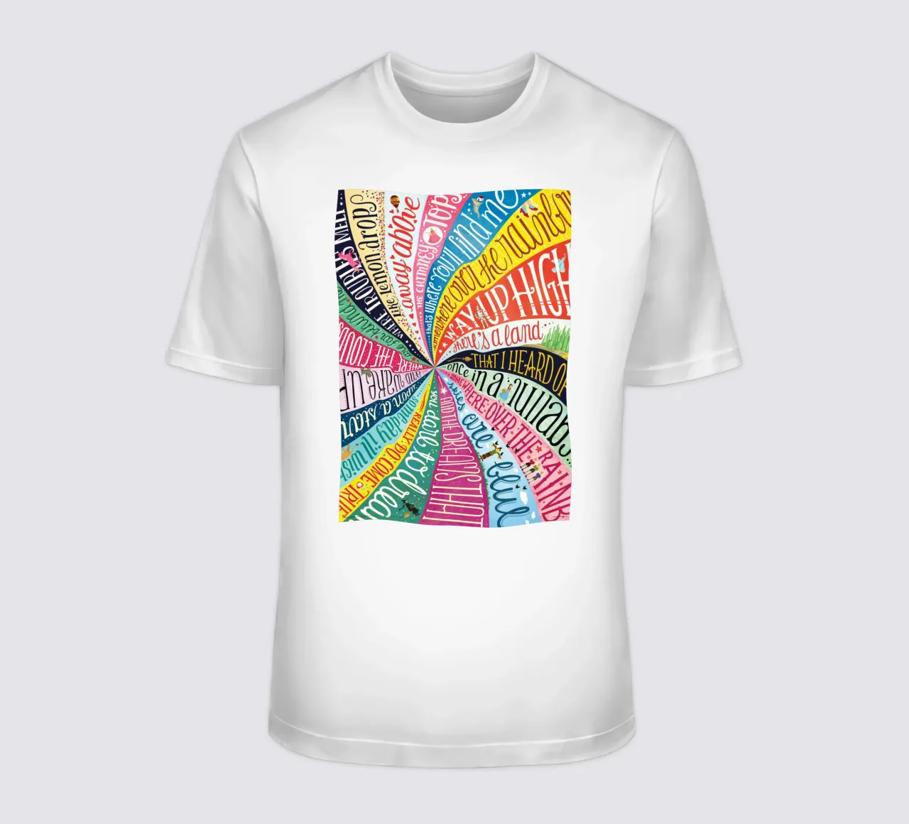 Over the Rainbow - Draw Me A Song Project t-shirt da Nour Tohme
