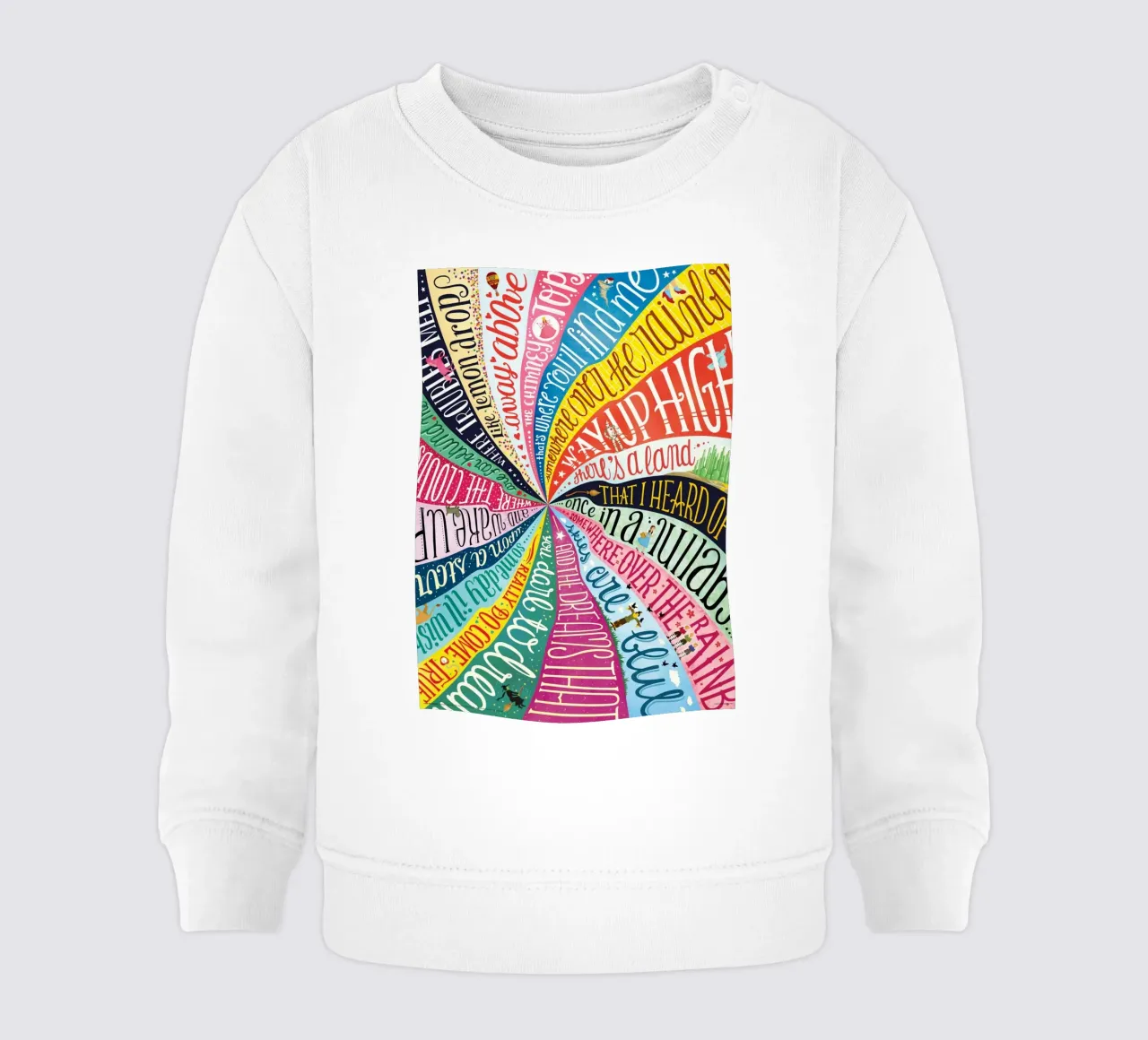 Over the Rainbow - Draw Me A Song Project Baby Sweatshirt von Nour Tohme