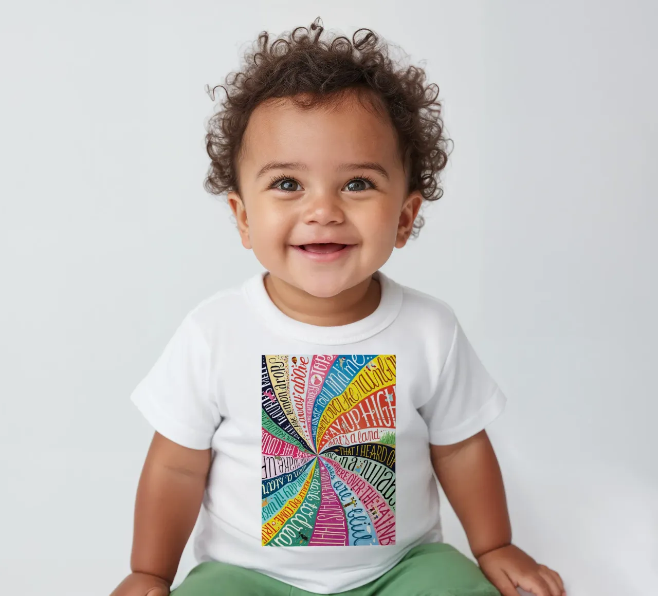 Over the Rainbow - Draw Me A Song Project camiseta de bebé de Nour Tohme