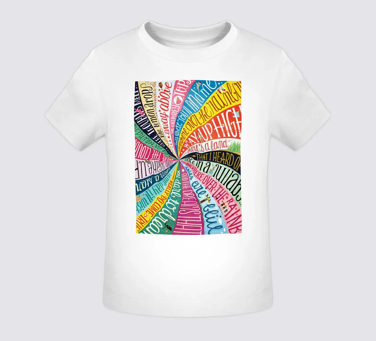 Over the Rainbow - Draw Me A Song Project camiseta de bebé de Nour Tohme