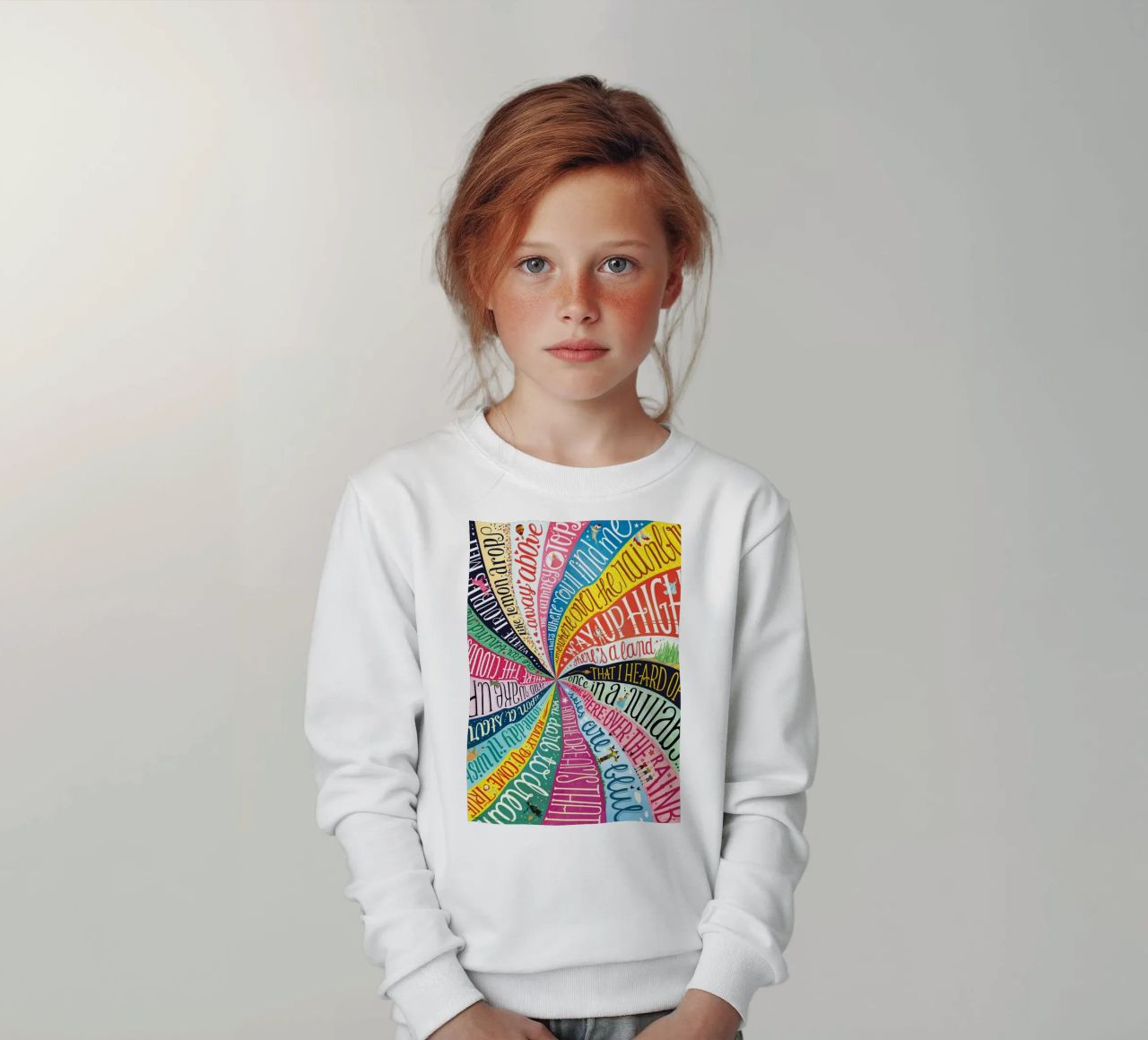 Over the Rainbow - Draw Me A Song Project Kinder Sweatshirt von Nour Tohme