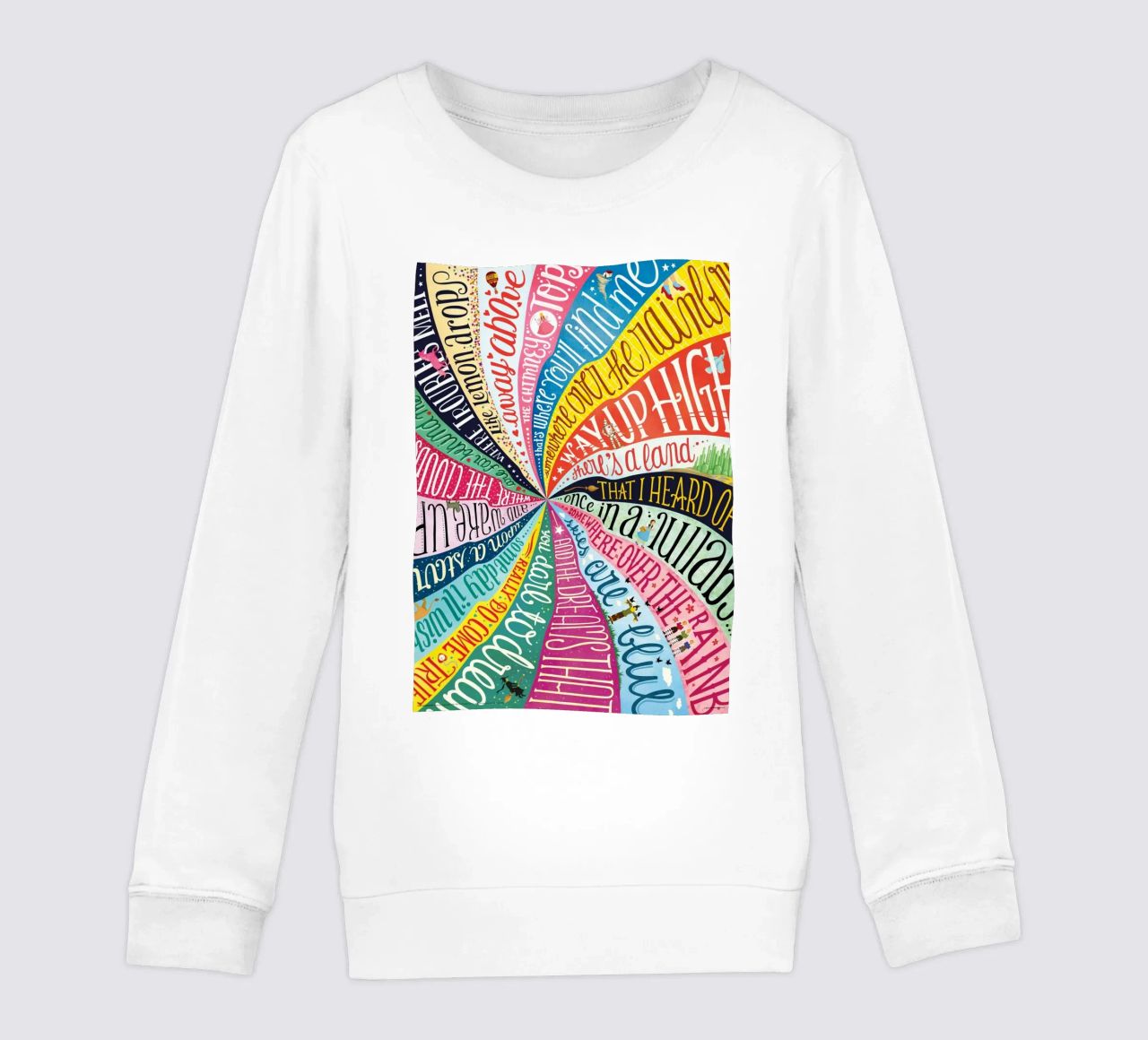 Over the Rainbow - Draw Me A Song Project Kinder Sweatshirt von Nour Tohme