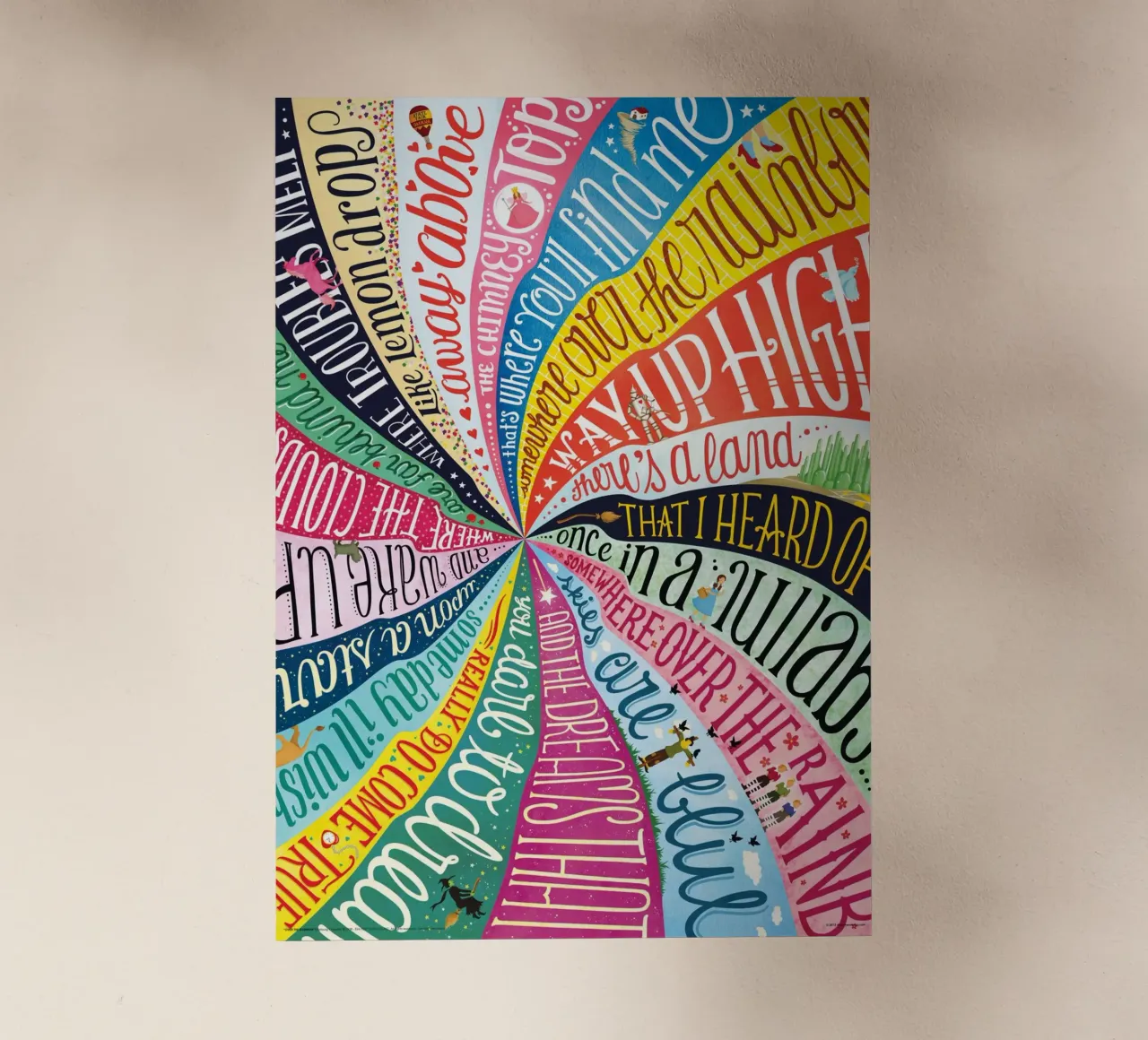 Over the Rainbow - Draw Me A Song Project pellicola backlit da Nour Tohme