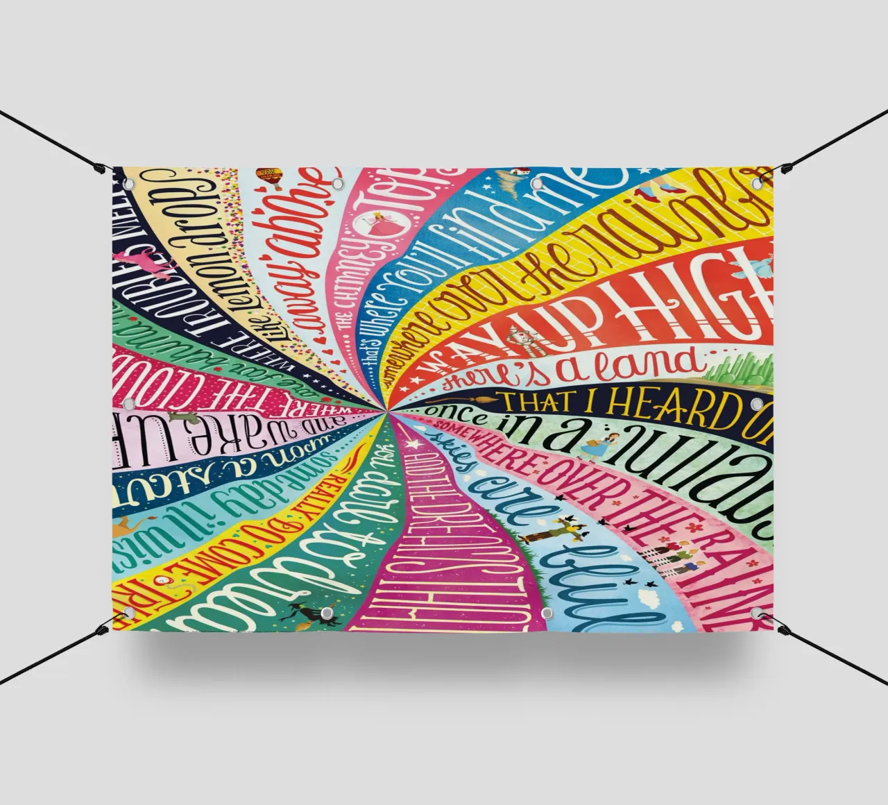 Over the Rainbow - Draw Me A Song Project telo in pvc da Nour Tohme