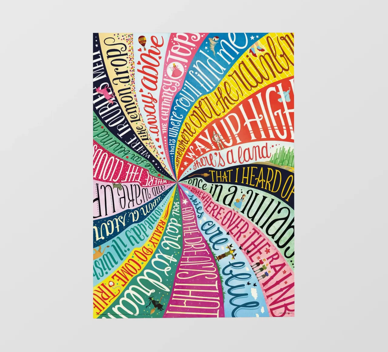 Over the Rainbow - Draw Me A Song Project telo in pvc da Nour Tohme