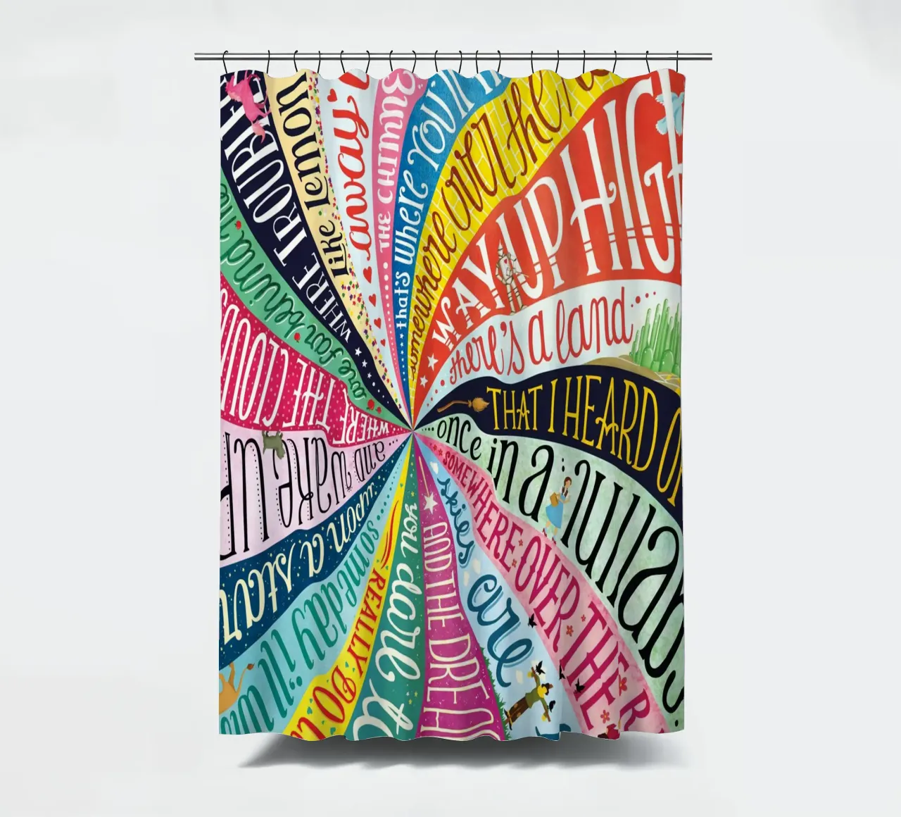 Over the Rainbow - Draw Me A Song Project tenda da doccia da Nour Tohme