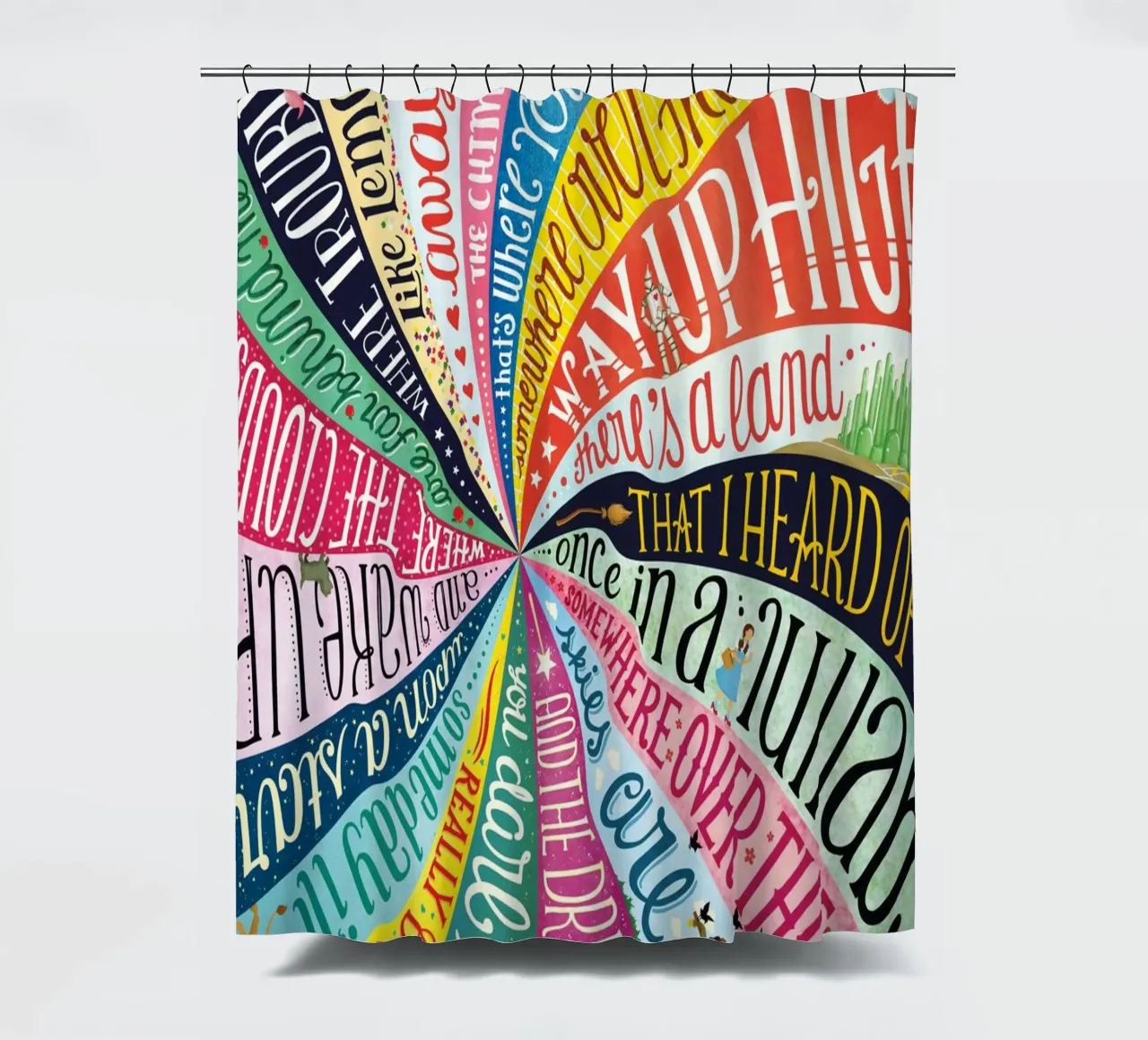 Over the Rainbow - Draw Me A Song Project tenda da doccia da Nour Tohme