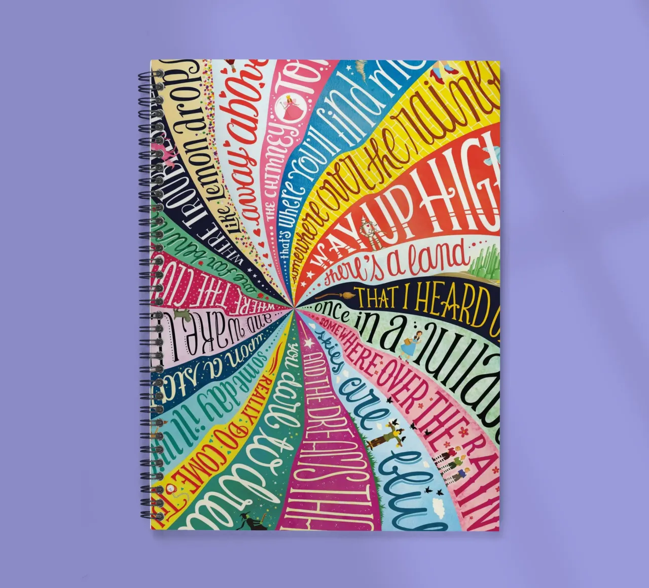 Over the Rainbow - Draw Me A Song Project cuaderno de espiral de Nour Tohme