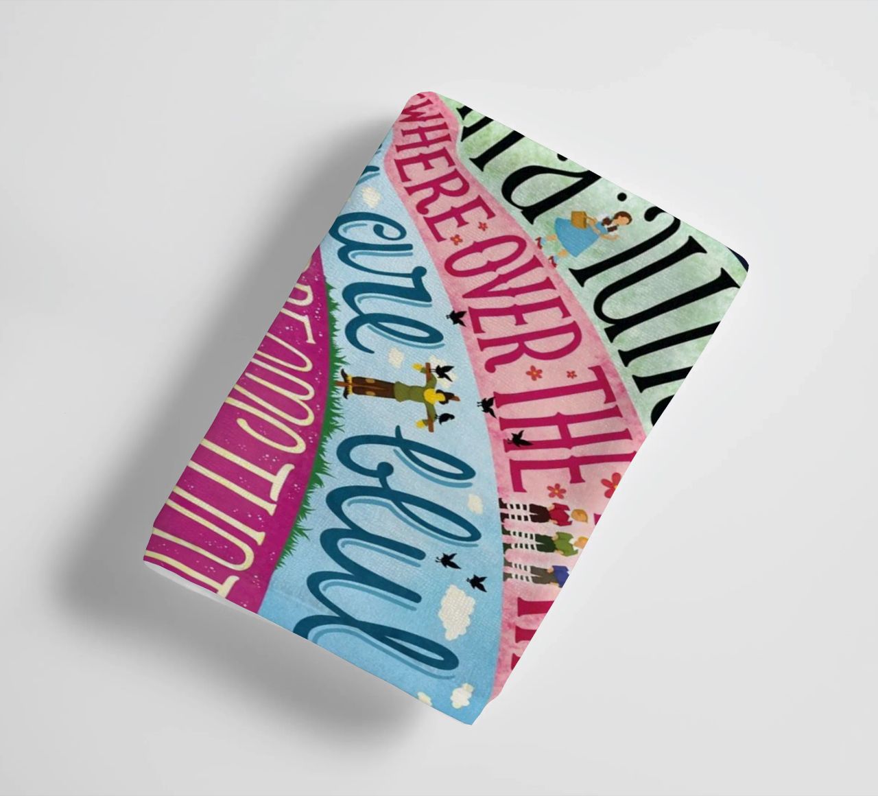 Over the Rainbow - Draw Me A Song Project towel by Nour Tohme