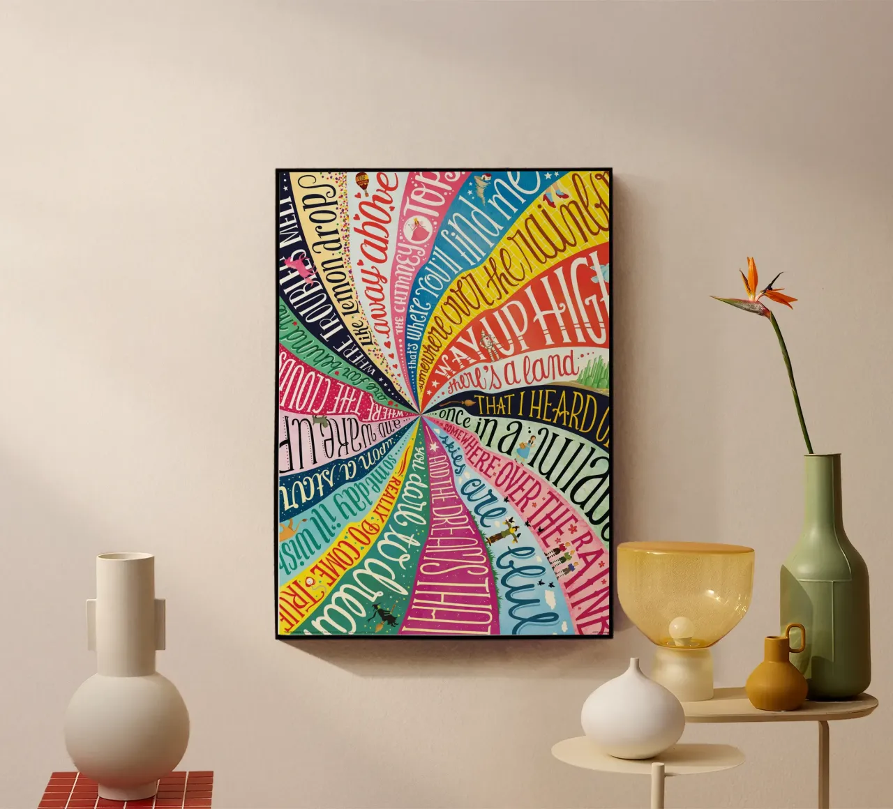 Over the Rainbow - Draw Me A Song Project plexiglass da Nour Tohme