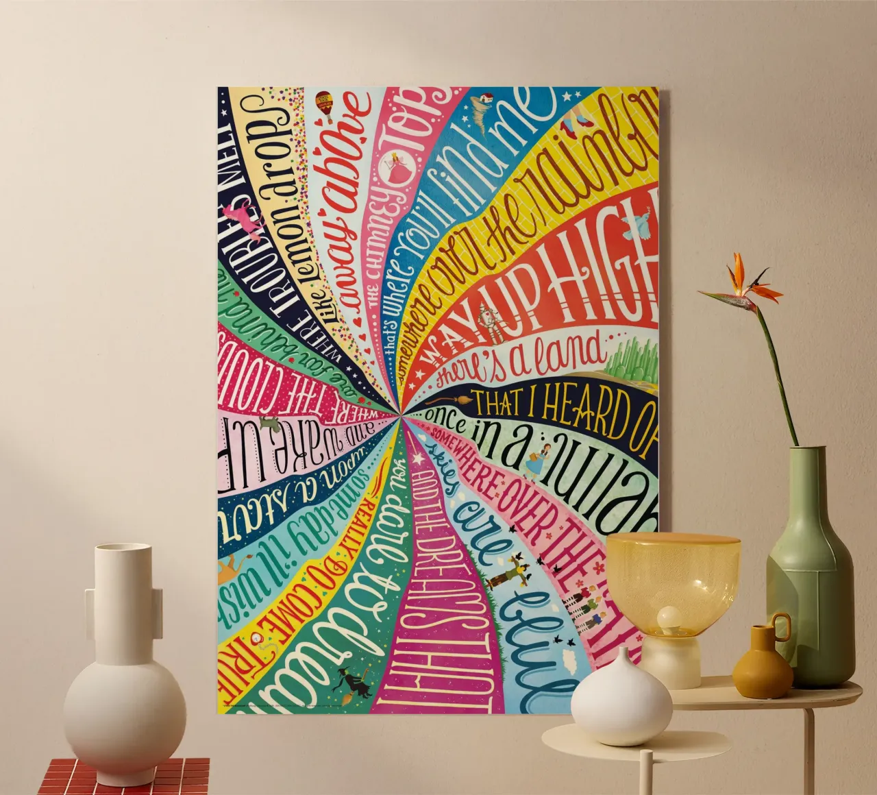 Over the Rainbow - Draw Me A Song Project plexiglass da Nour Tohme