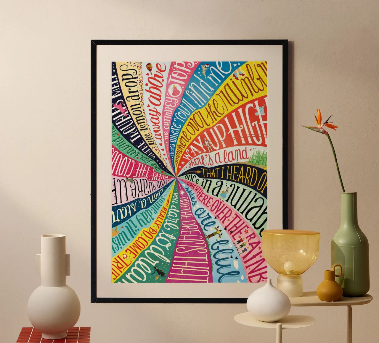 Over the Rainbow - Draw Me A Song Project Poster von Nour Tohme