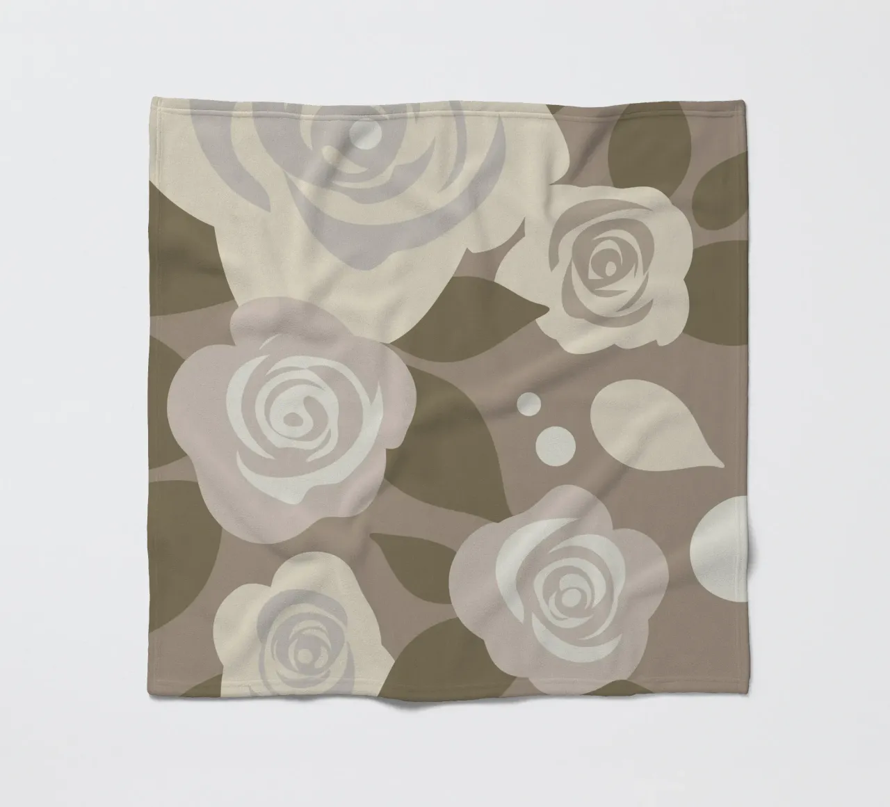 Rosenblüten-Muster Fleecedecke von SPECIAL FLOWER PATTERNS