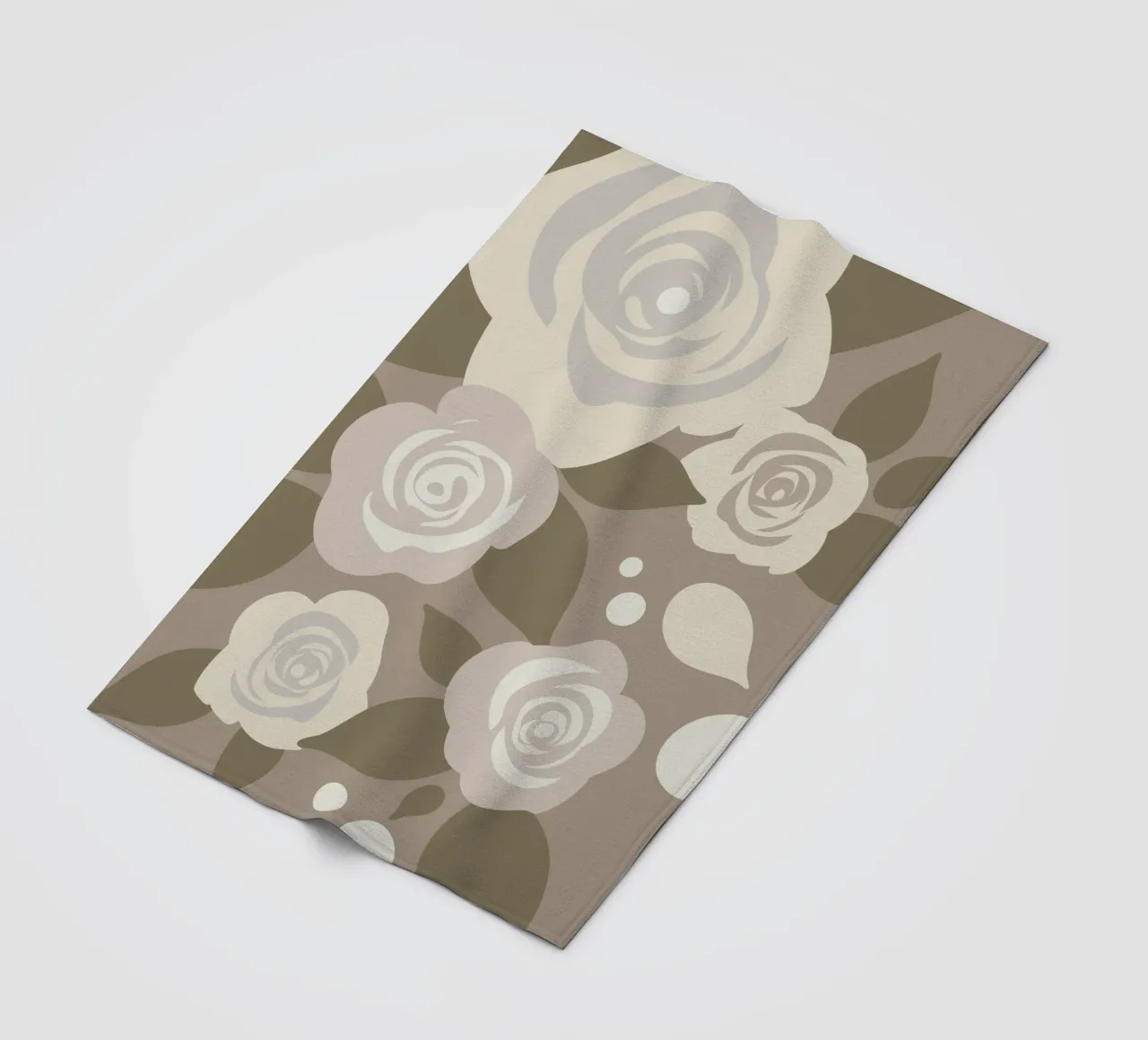 Rosenblüten-Muster Fleecedecke von SPECIAL FLOWER PATTERNS