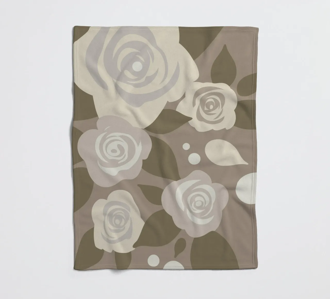 Rosenblüten-Muster Fleecedecke von SPECIAL FLOWER PATTERNS