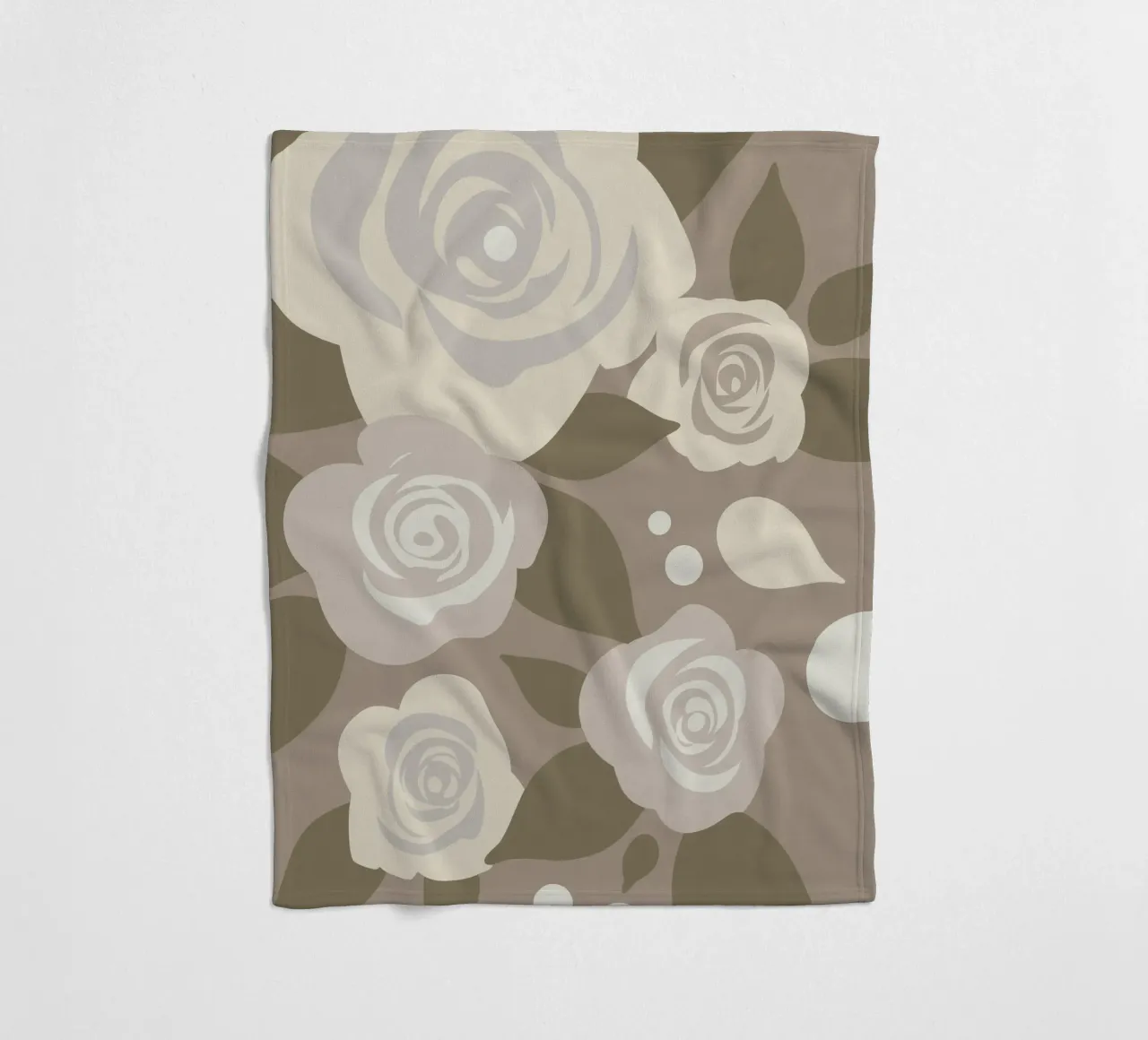 Rosenblüten-Muster Fleecedecke von SPECIAL FLOWER PATTERNS