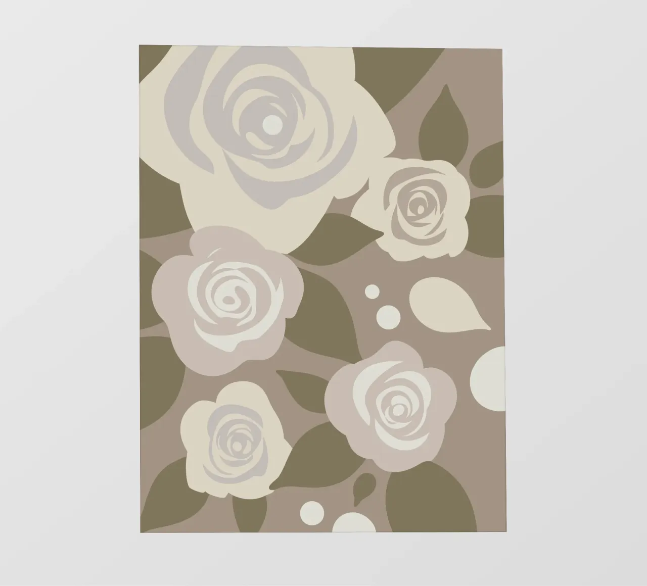 Rozen Bloem Patroon fotobehang van SPECIAL FLOWER PATTERNS