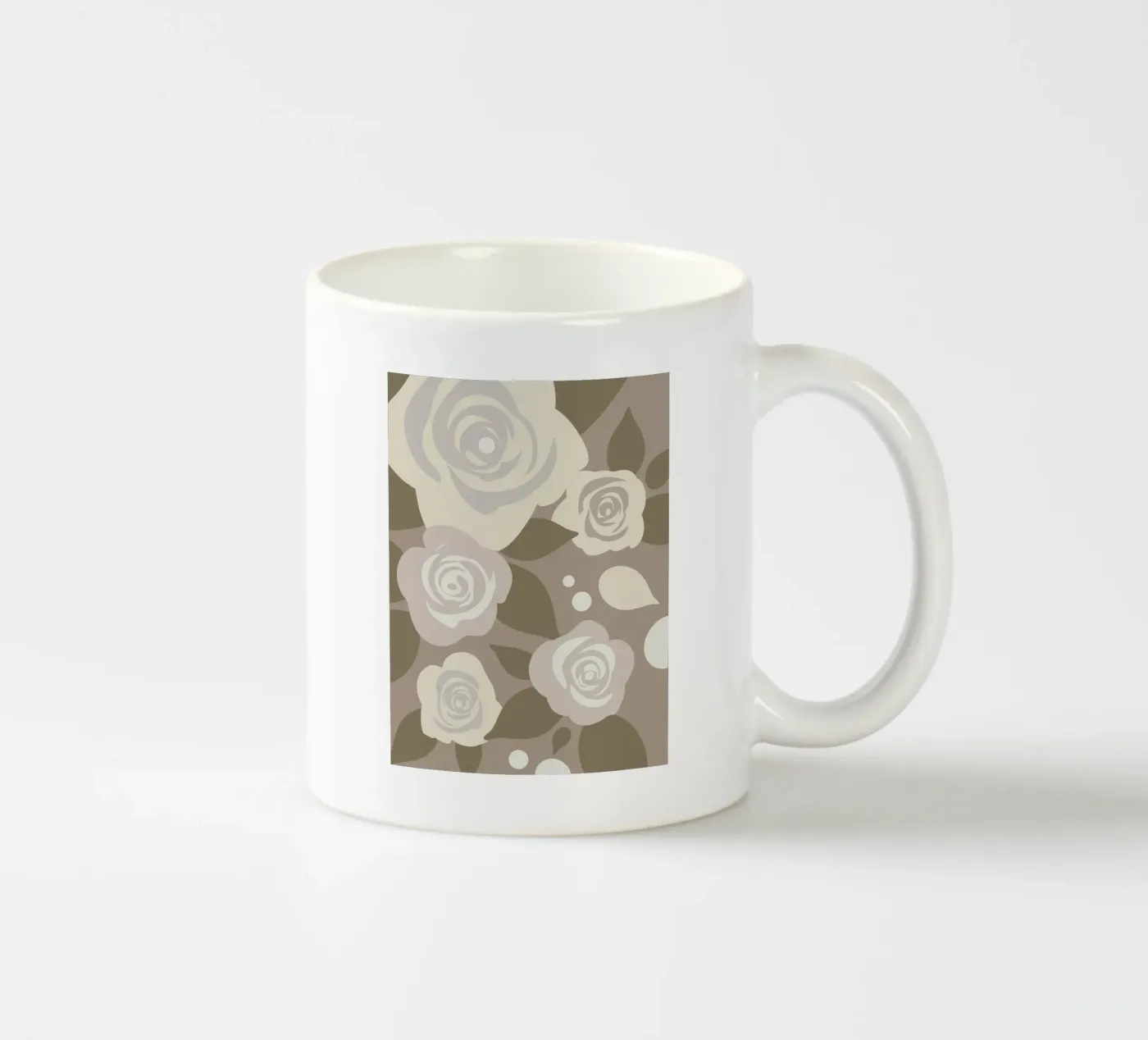 Rose Flower Pattern ceramic mug by SPECIAL FLOWER PATTERNS