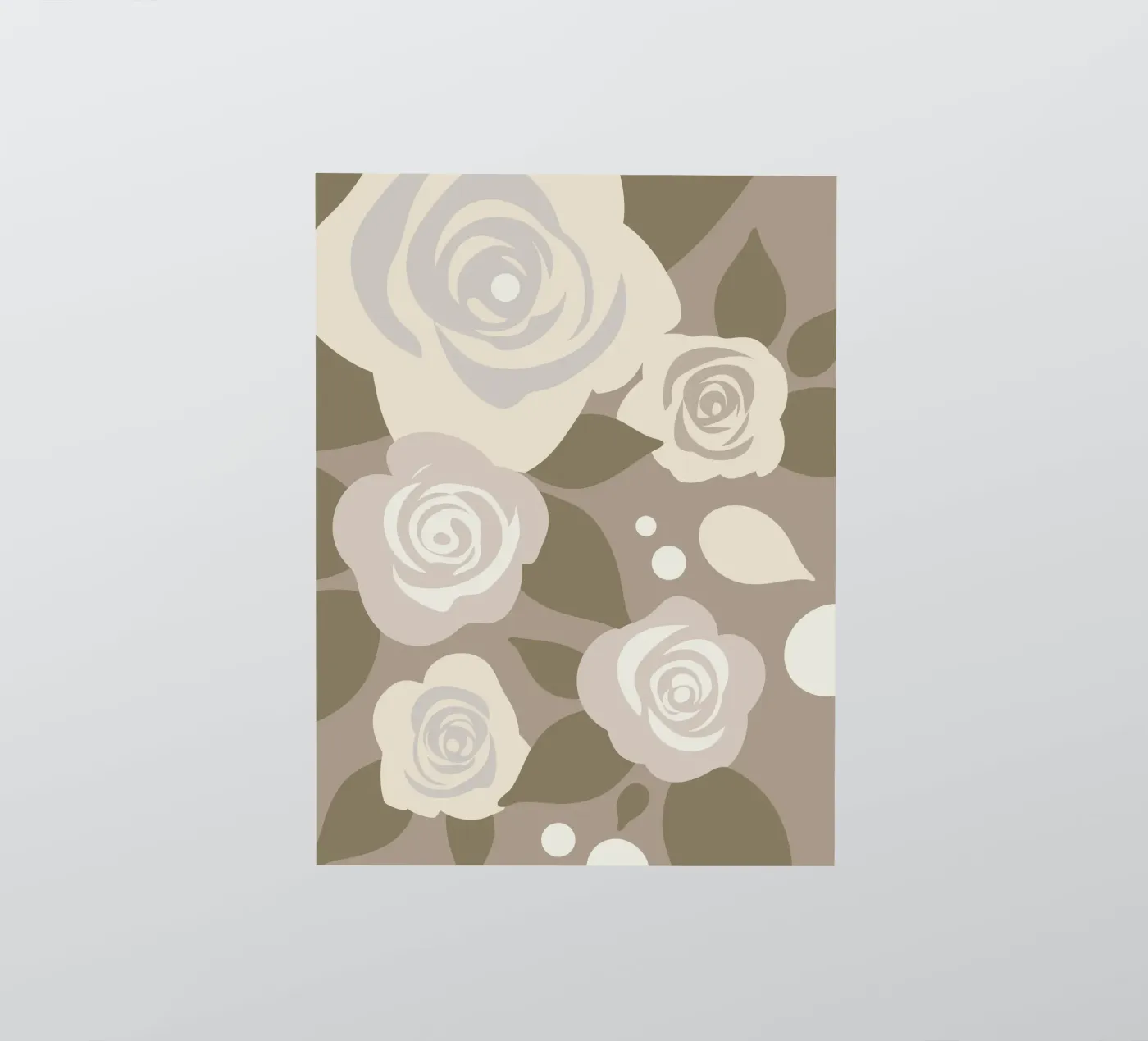 Rozen Bloem Patroon sticker van SPECIAL FLOWER PATTERNS