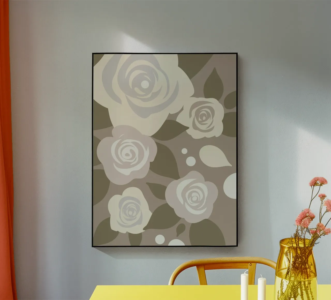 Rose Flower Pattern plexiglass da SPECIAL FLOWER PATTERNS