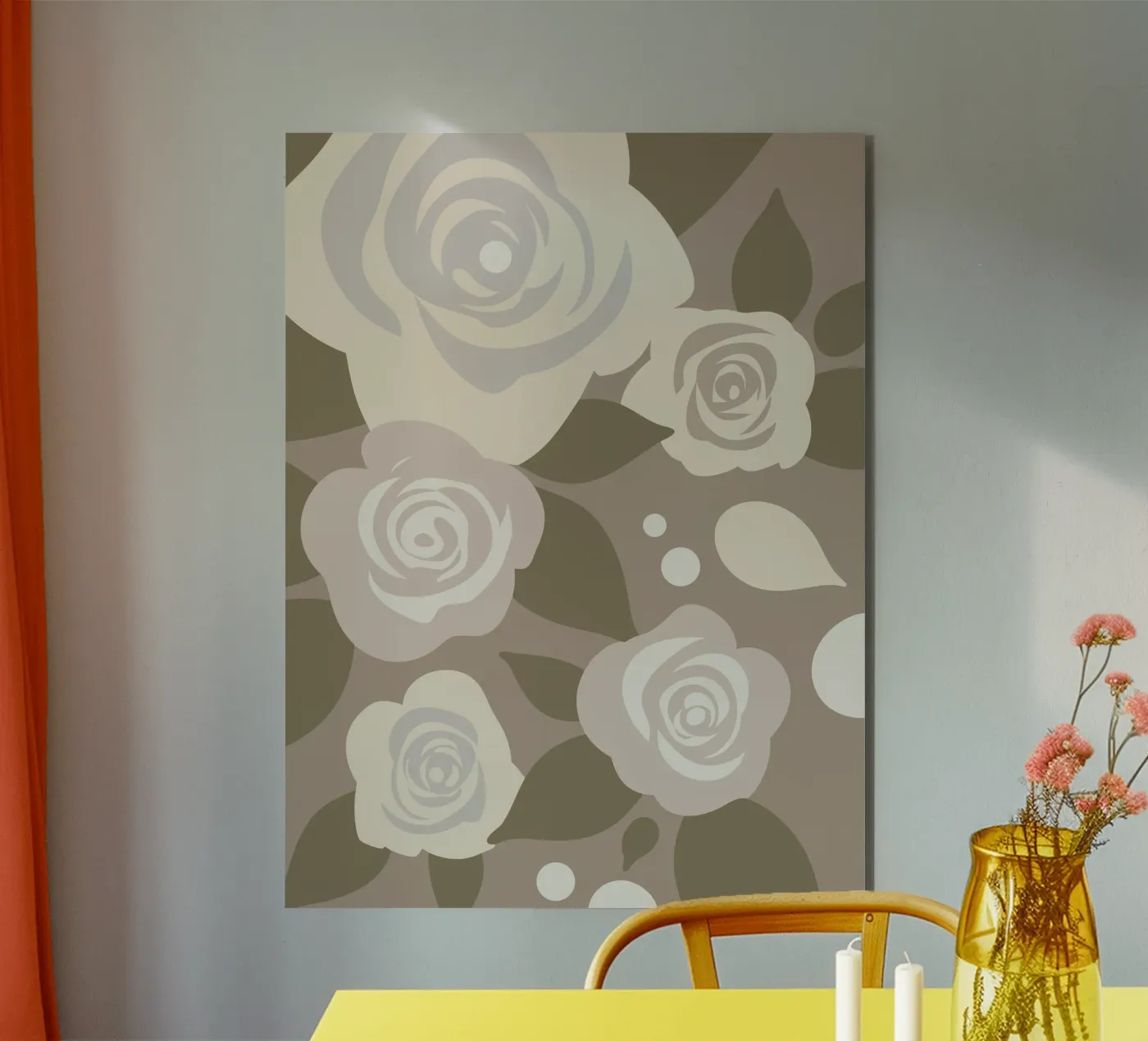 Motif de la fleur de rose panneau forex de SPECIAL FLOWER PATTERNS